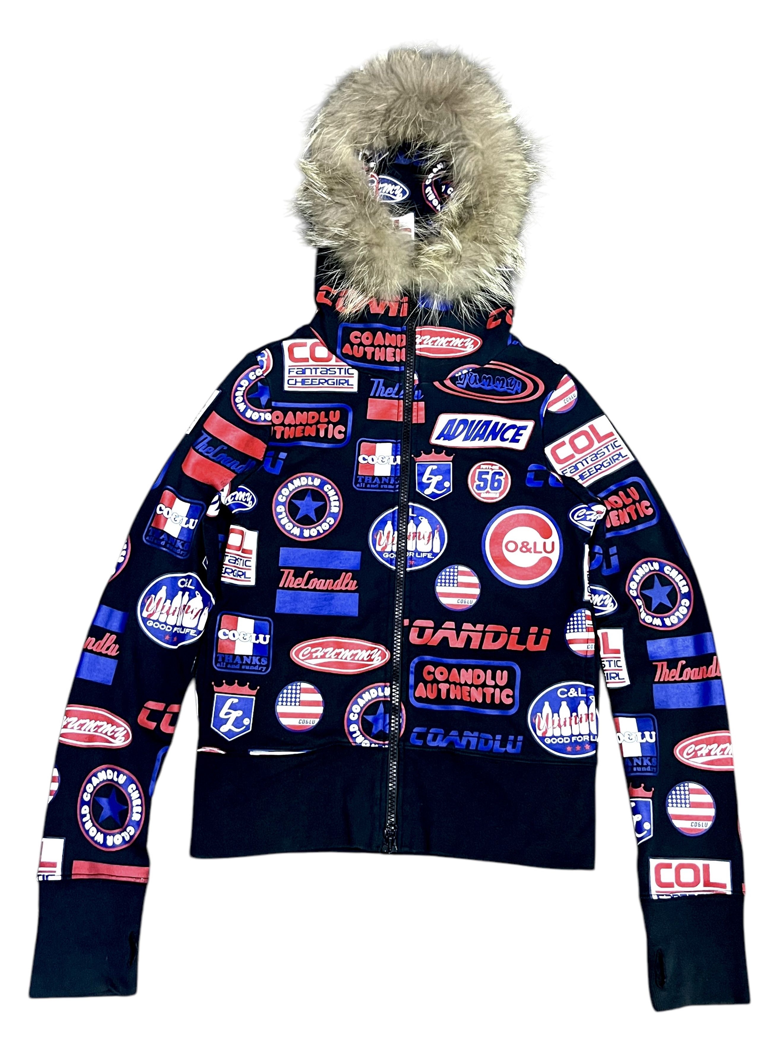 Other DOPE Est. 90’s FANTASTIC CHEERGIRL All Over Print Fur Hoodie Size XS / US 0-2 / IT 36-38 - 3 Thumbnail