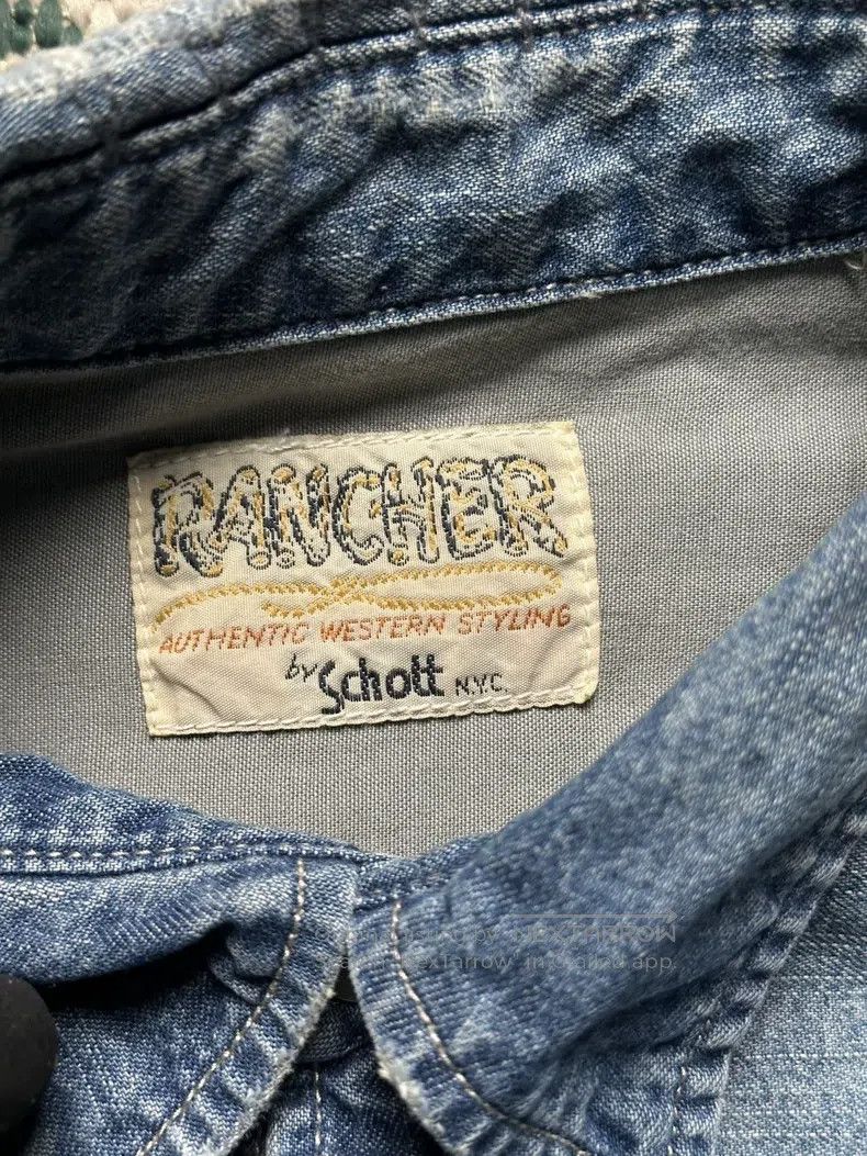 Schott Schott Heavily washed ethnic style shirt Size US S / EU 44-46 / 1 - 3 Thumbnail
