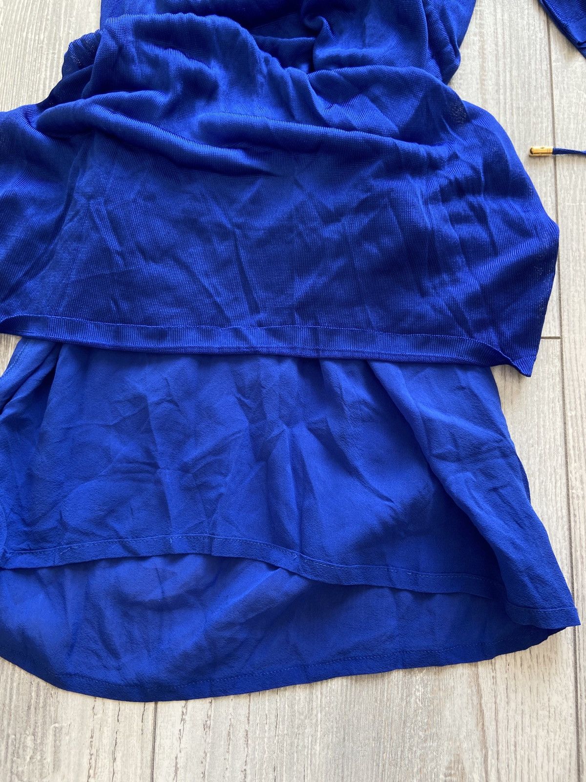 Tom Ford Tom Ford Blue Viscose Zip Hooded Dress Size S / US 4 / IT 40 - 12 Thumbnail