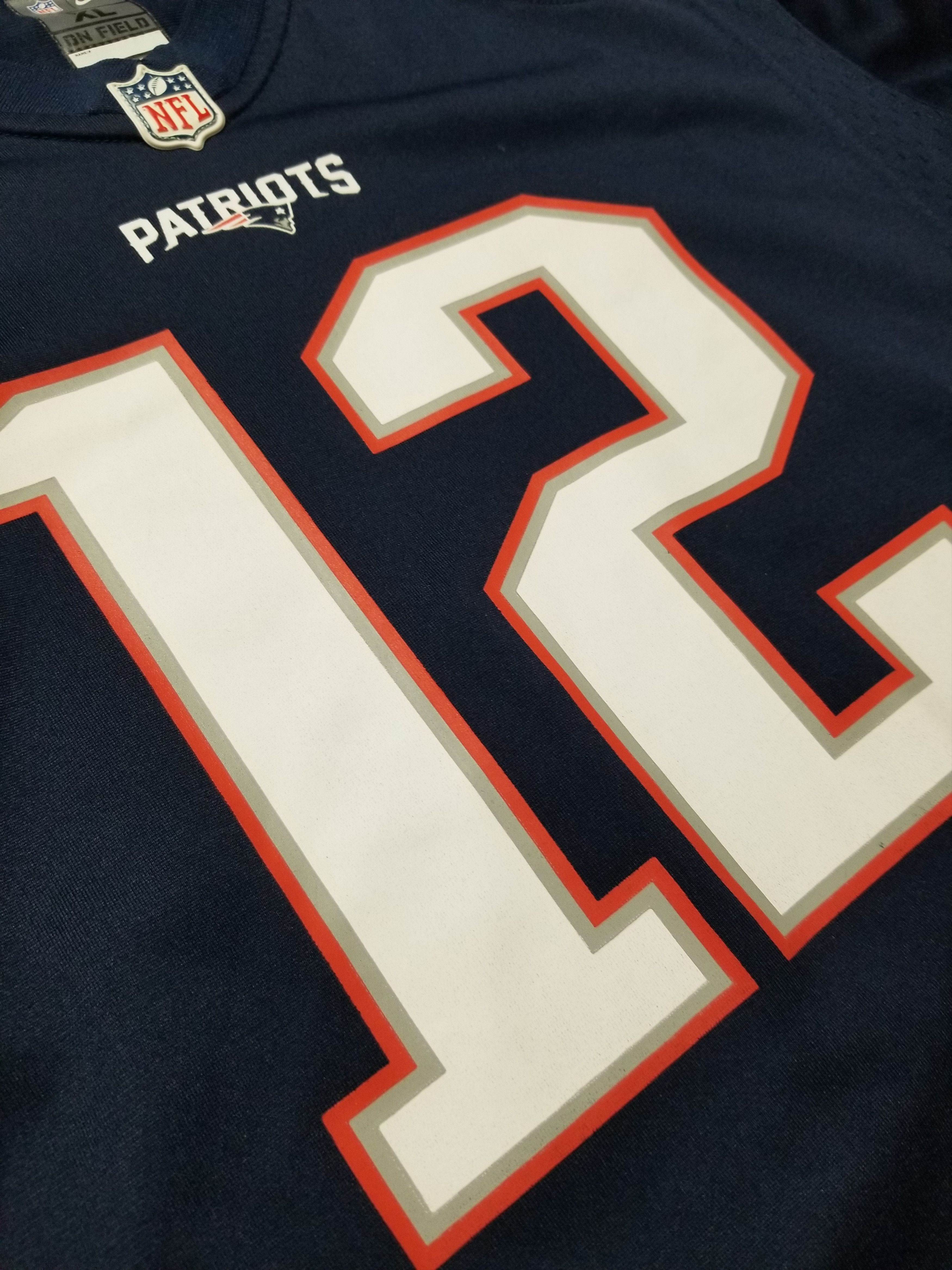 Nike Nike Tom Brady #12 New England Patriots NFL Jersey Youth XL Size US XS / EU 42 / 0 - 10 Thumbnail