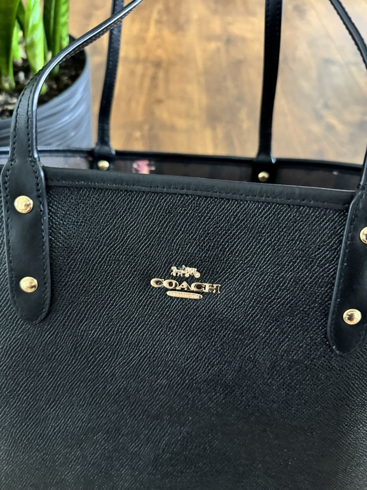 Coach Coach Tote 2 in 1 cat print leather hand bag Size ONE SIZE - 10 Thumbnail