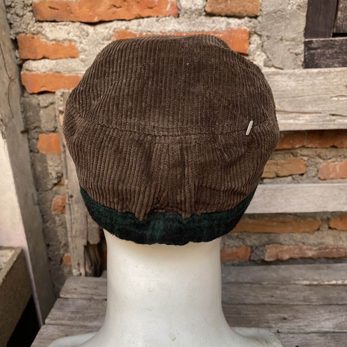 Japanese Brand BROWN & PLAID CORDUROY MIX WOOL COMANDO PATROL CAP Size ONE SIZE - 5 Thumbnail