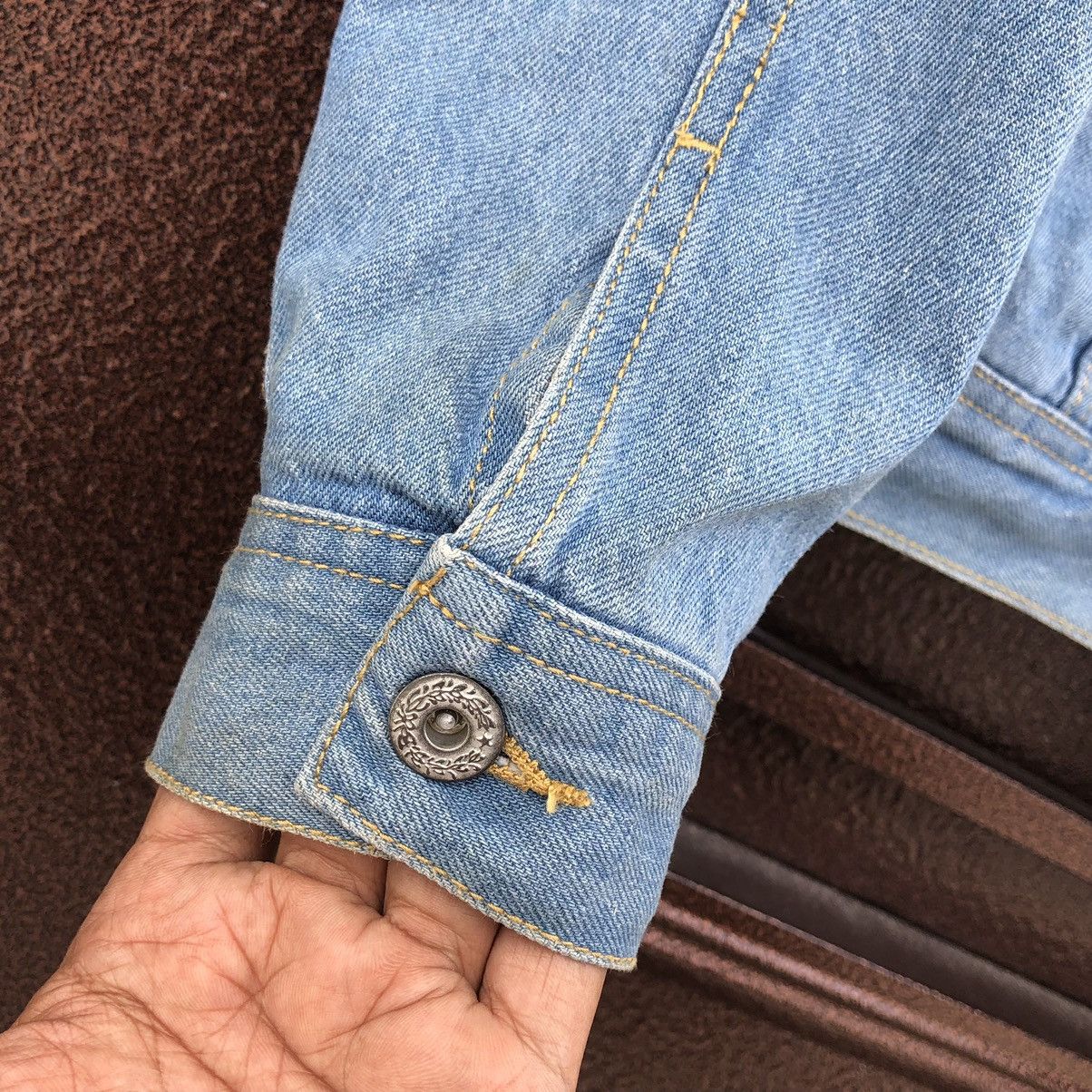 Japanese Brand Nylaus Trucker Denim Jacket Size US M / EU 48-50 / 2 - 13 Thumbnail