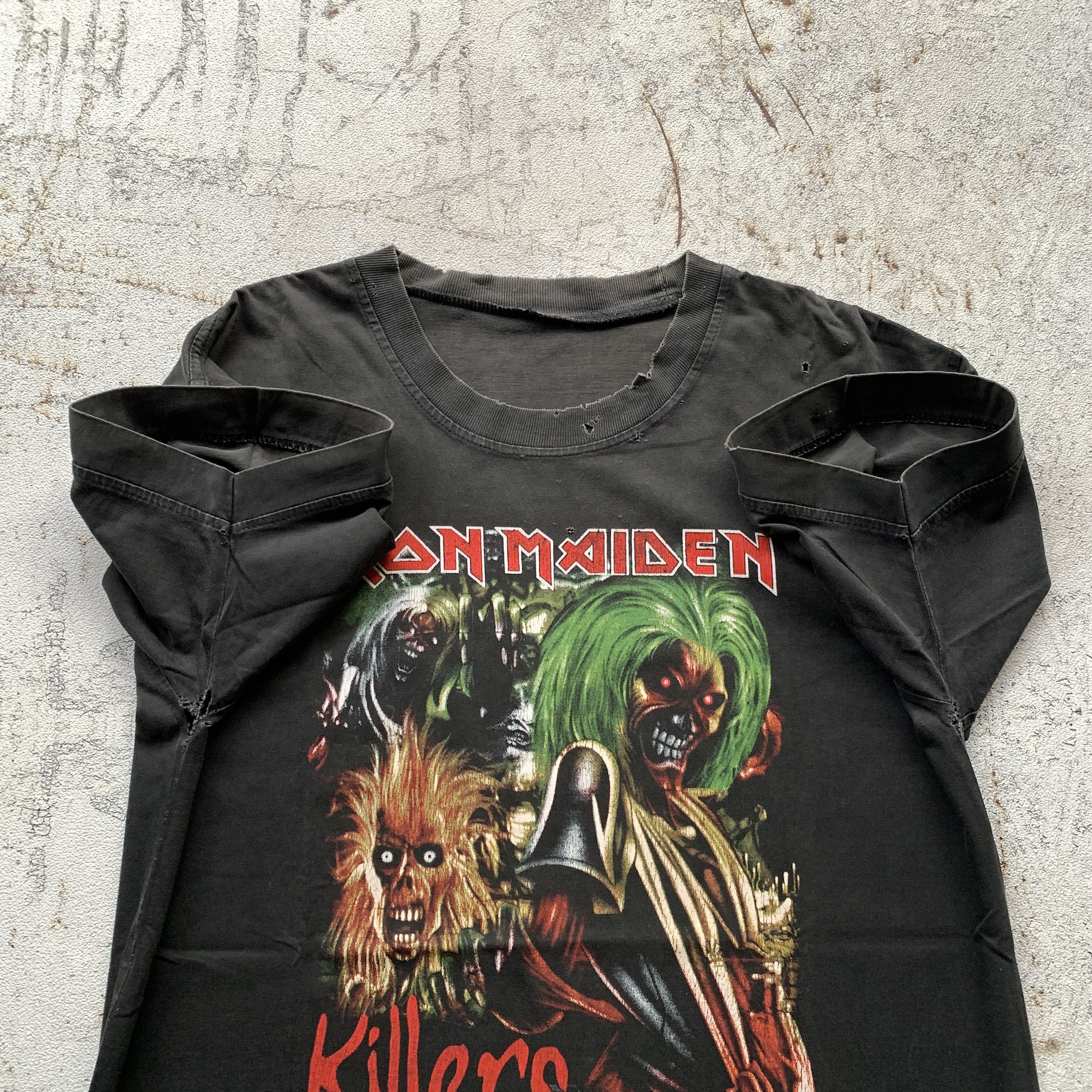 Band Tees Thrashed Iron Maiden Killer Band Tees Size US M / EU 48-50 / 2 - 7 Thumbnail
