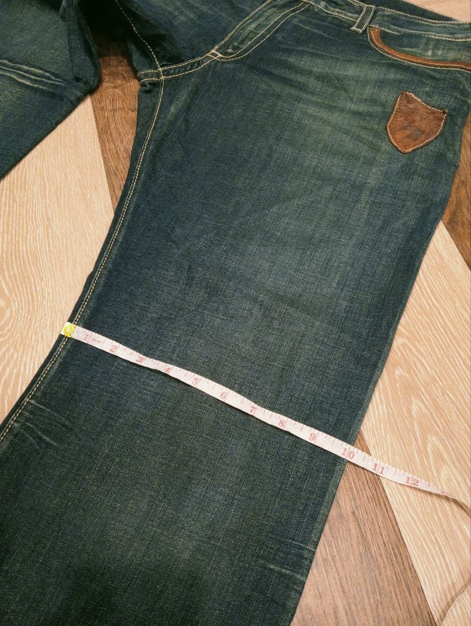 Robins Jeans VINTAGE ROBIN'S JEAN LEATHER POCKET CROPPED PANTS Size US 38 / EU 54 - 19 Thumbnail