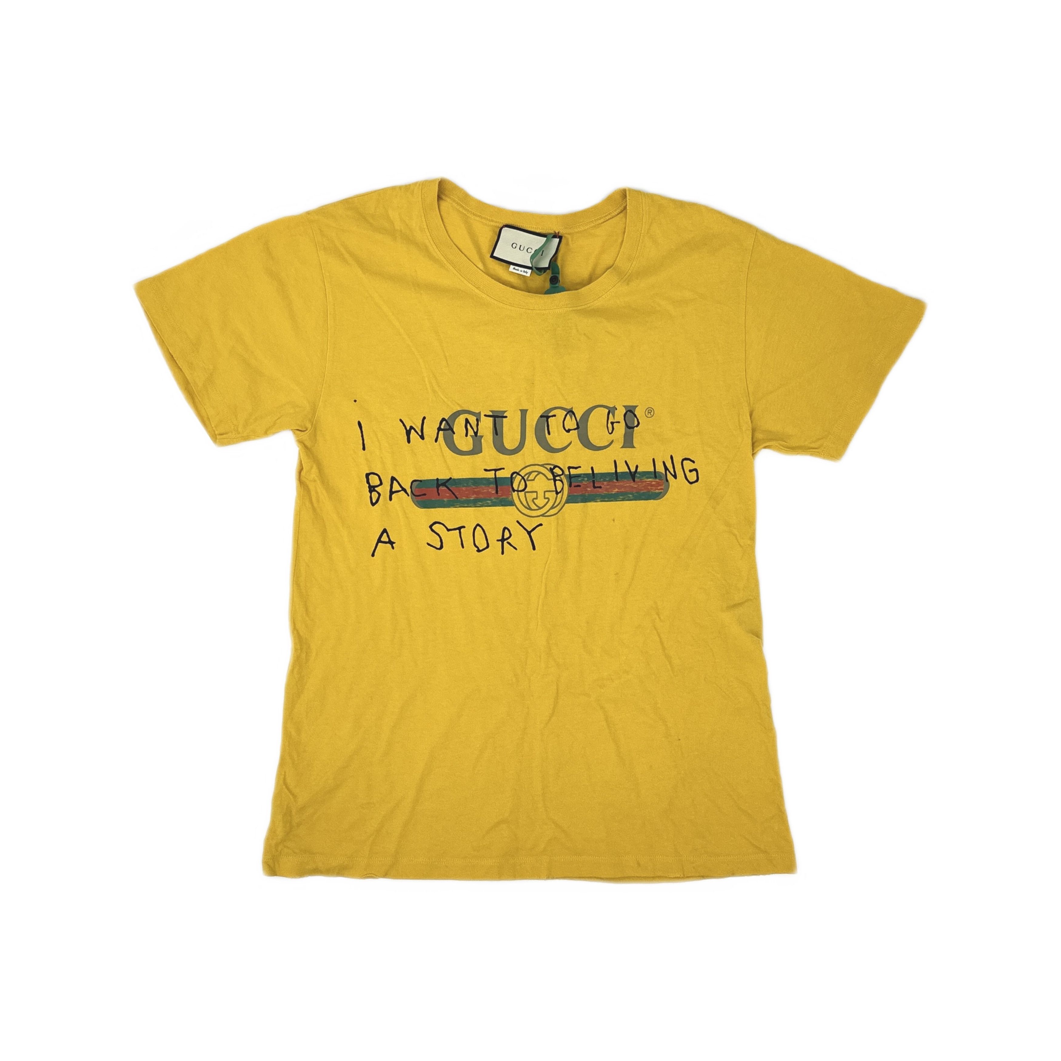 Gucci Gucci I Want To Go Back T-Shirt Size S Size US S / EU 44-46 / 1 - 1 Thumbnail