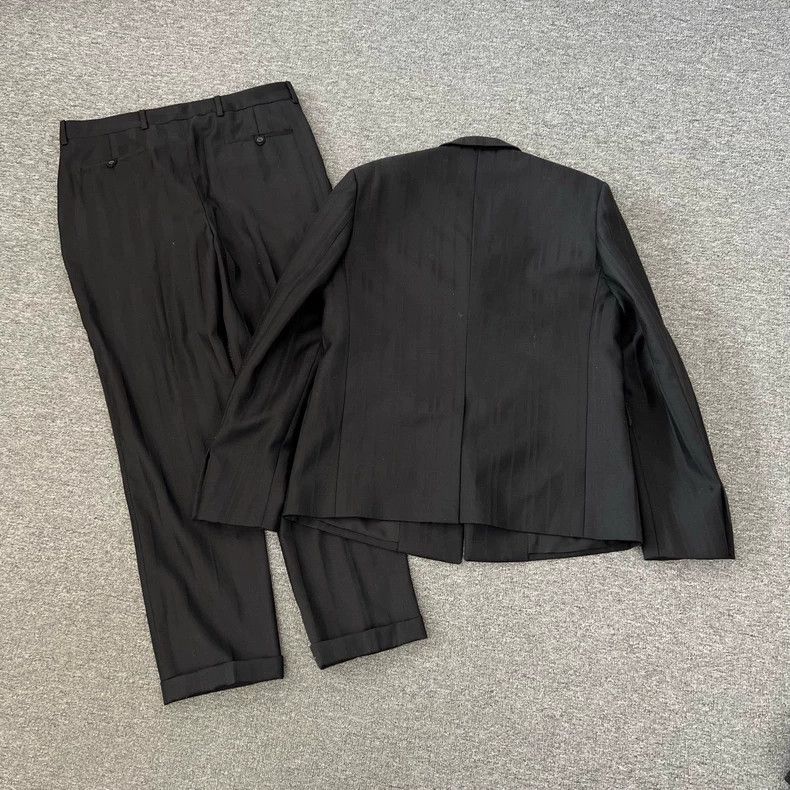 Yves Saint Laurent Saint Laurent Dark stripe suit 2501-Nextarrow Size 48R - 2 Thumbnail