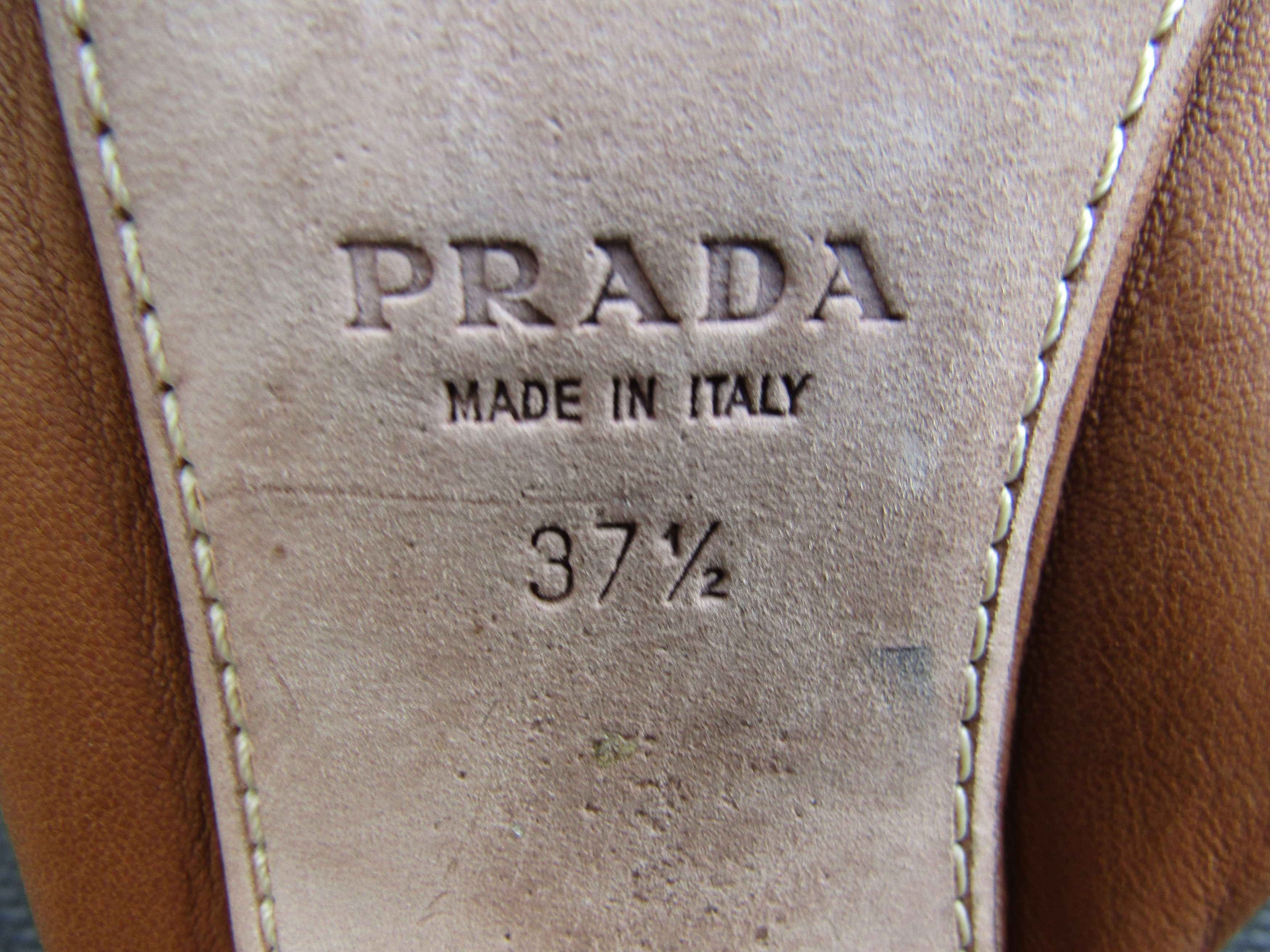 Prada Rare Prada Ballerina Flats Slip on Leather Multicolort Size US 7.5 / IT 37.5 - 8 Thumbnail