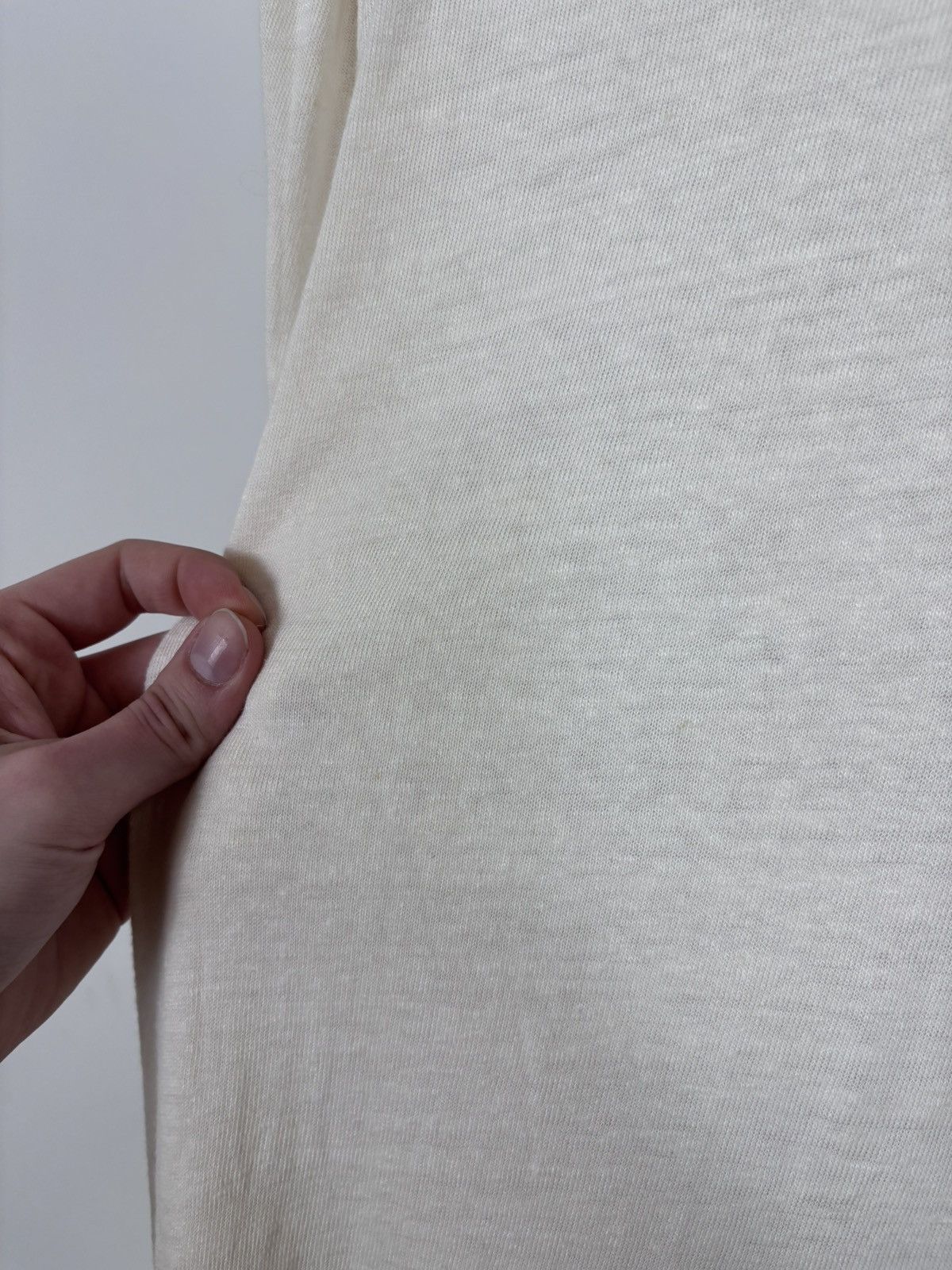 Lauren Ralph Lauren Lauren Ralph Lauren Women’s Ivory Linen Long Sleeve Blouse Size L / US 10 / IT 46 - 22 Thumbnail