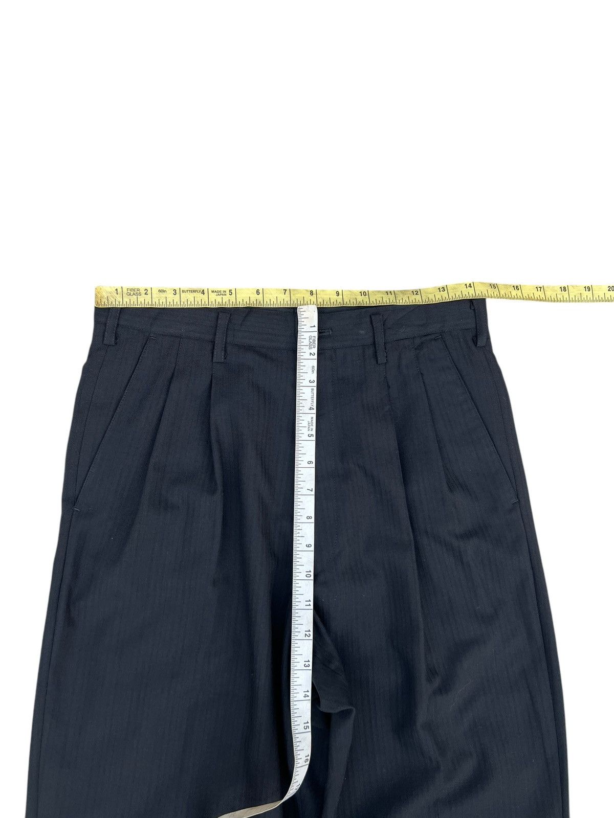 Y's for Men × Yohji Yamamoto Vintage 1998 S/S Yohji Yamamoto Y’s for Men Stripe Trouser Size US 29 - 4 Thumbnail