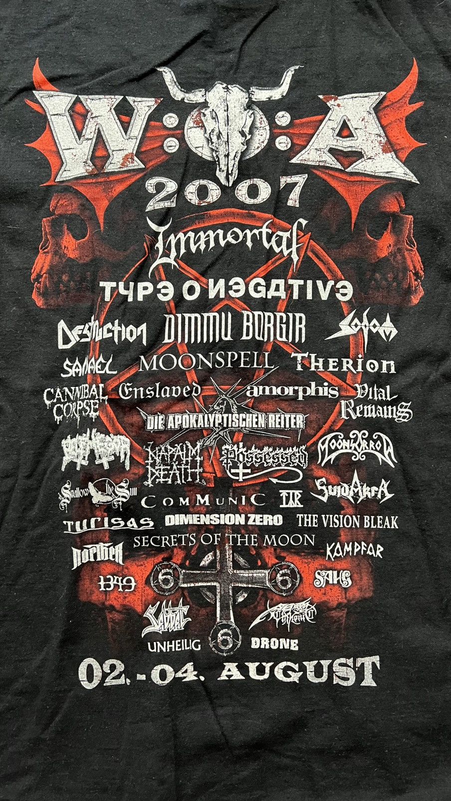 Fruit Of The Loom 2007 Waken open air black metal t shirt Size US L / EU 52-54 / 3 - 9 Thumbnail