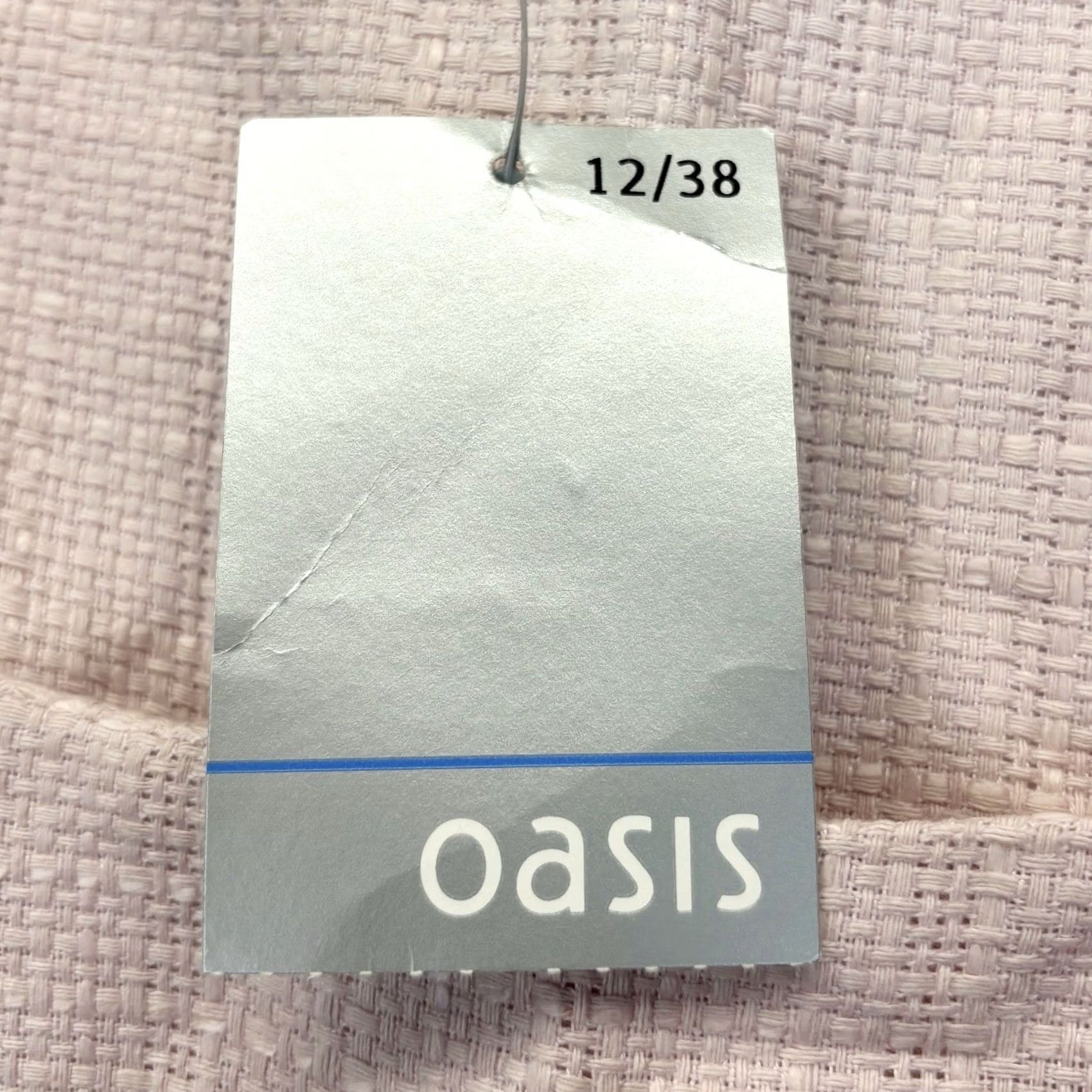 Vintage Oasis Midi Dress Size UK 12 Light Pink Sleeveless Textured BNWT, Party/Cocktail, Casual, Women, Dress Size XL / US 12-14 / IT 48-50 - 5 Thumbnail