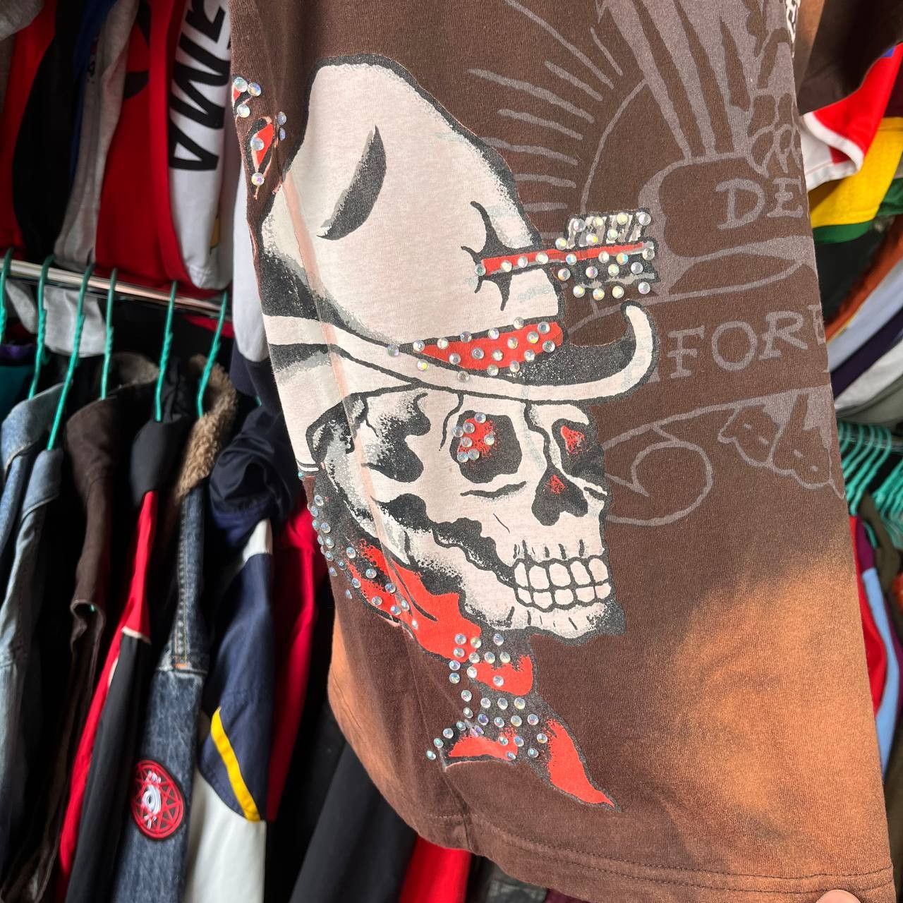 Ed Hardy Vintage Ed Hardy by Christian Audigier Brown Tshirt Size US M / EU 48-50 / 2 - 5 Thumbnail