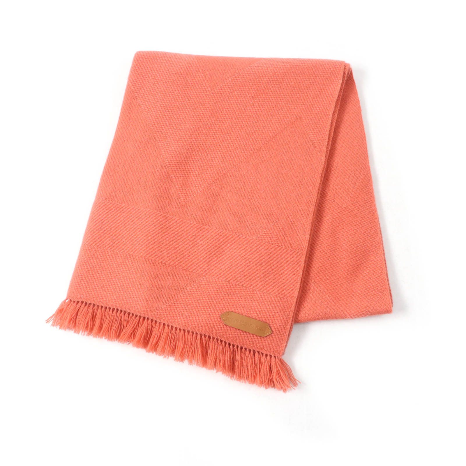 Hermes Hermes Hermes Grand Chevron Cashmere Scarf Natural Material Scarf DUTY FREE for USA Size ONE SIZE - 1 Thumbnail