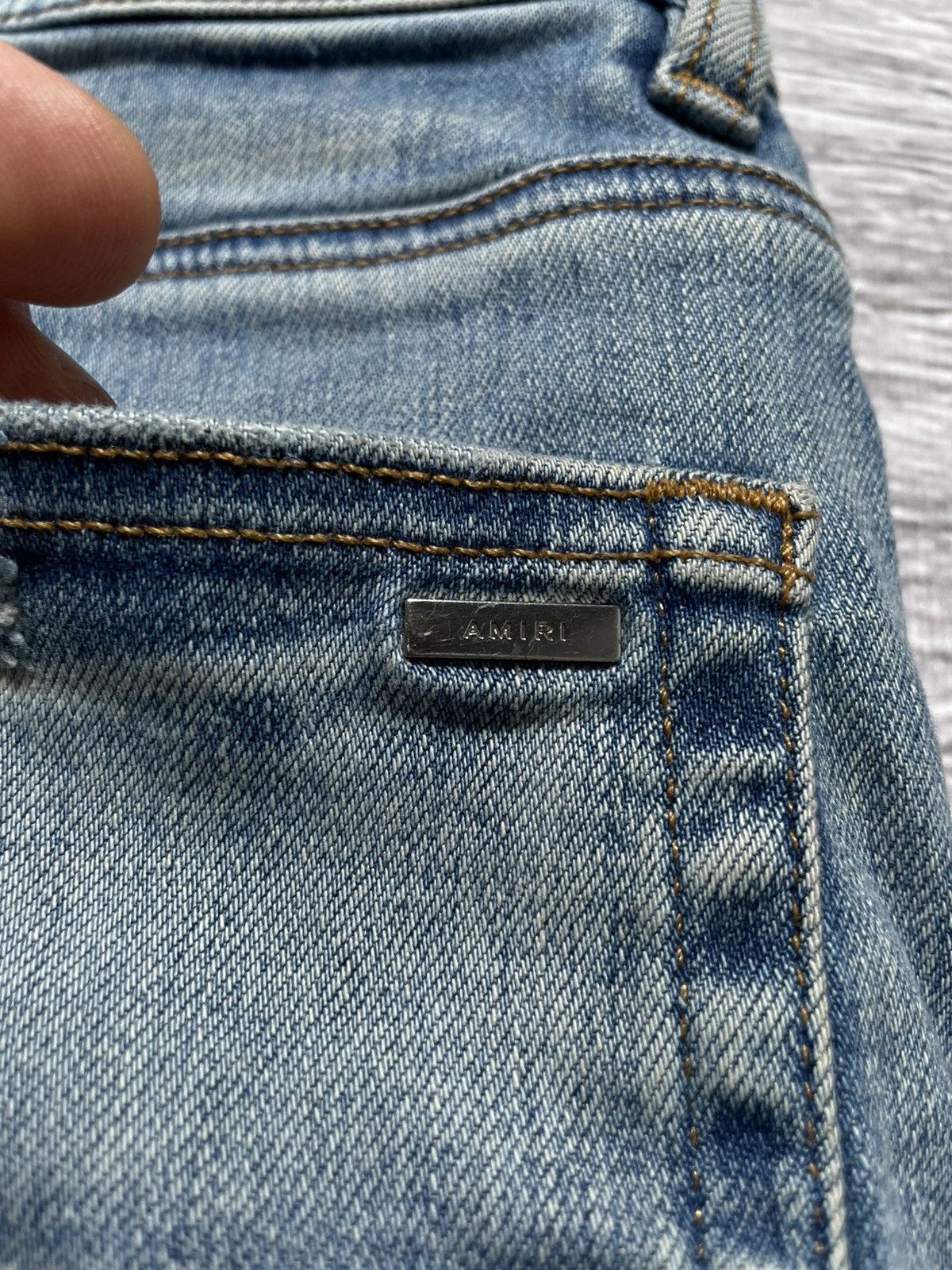 Amiri Amiri Quilted Artpatch Patchwork Jeans Size US 31 - 6 Thumbnail