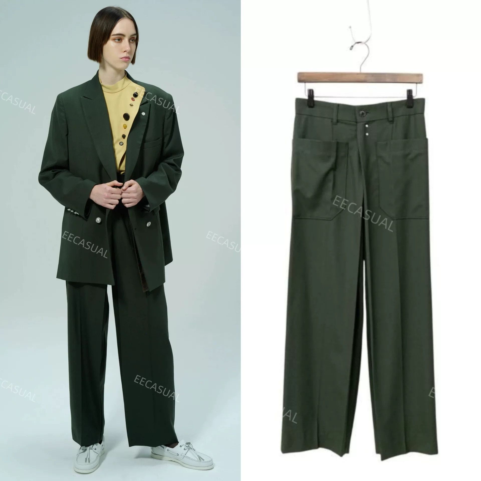 Toga Pulla TOGA PULLA Wide-Leg Cargo Pants Size 36" / US 14 / IT 50 - 1 Thumbnail