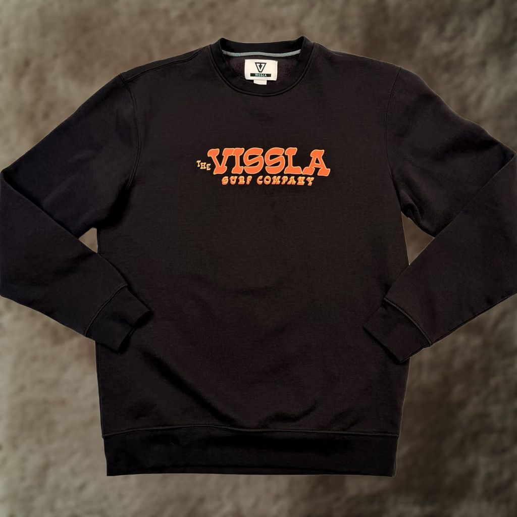 Vissla Vissla Sweatshirt Mens M Black Graphic Pullover Crewneck Size US M / EU 48-50 / 2 - 1 Thumbnail