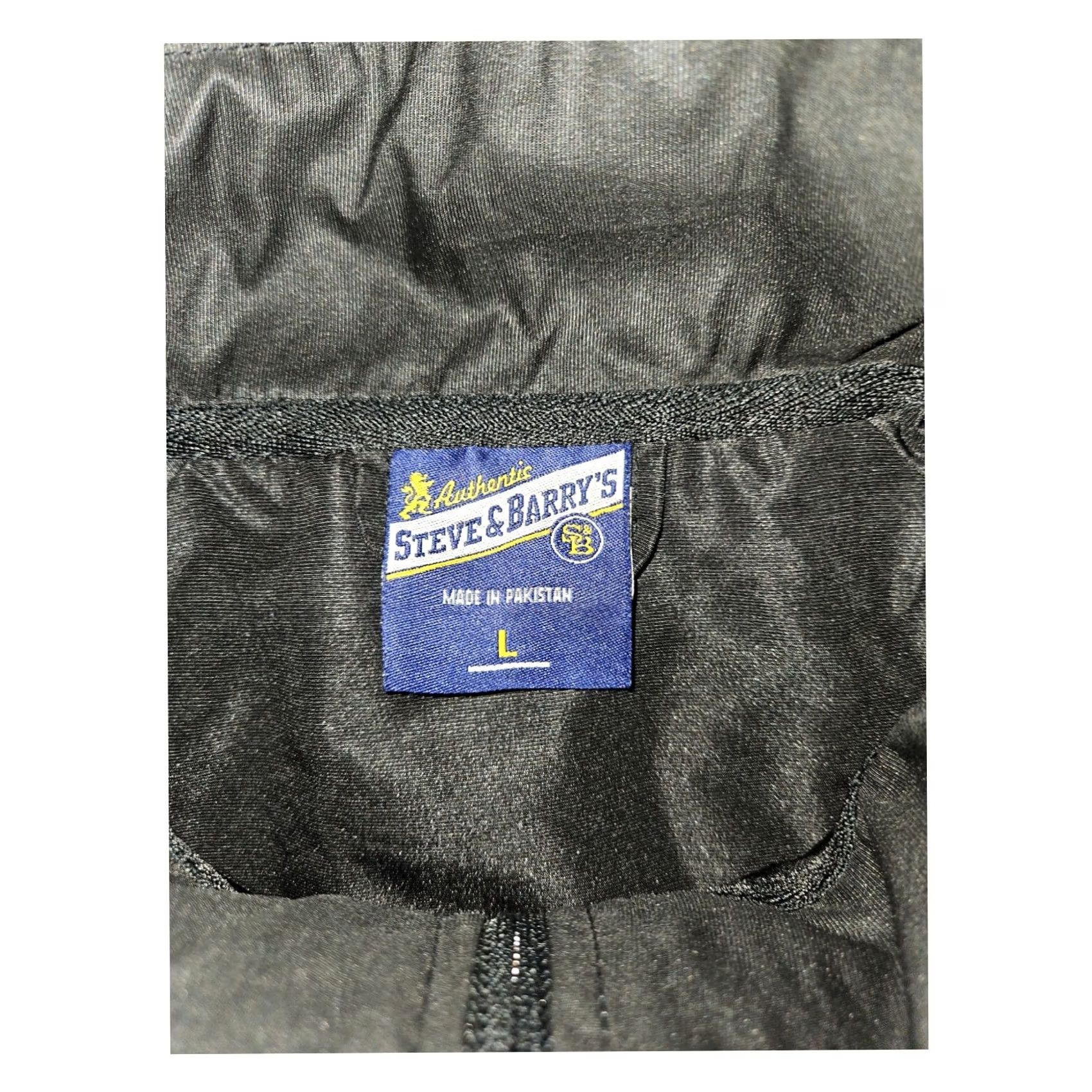 Vintage Steve & Barry's Jacket Large Men's Black Windbreaker FullZip Casual Outdoors Size US L / EU 52-54 / 3 - 2 Thumbnail
