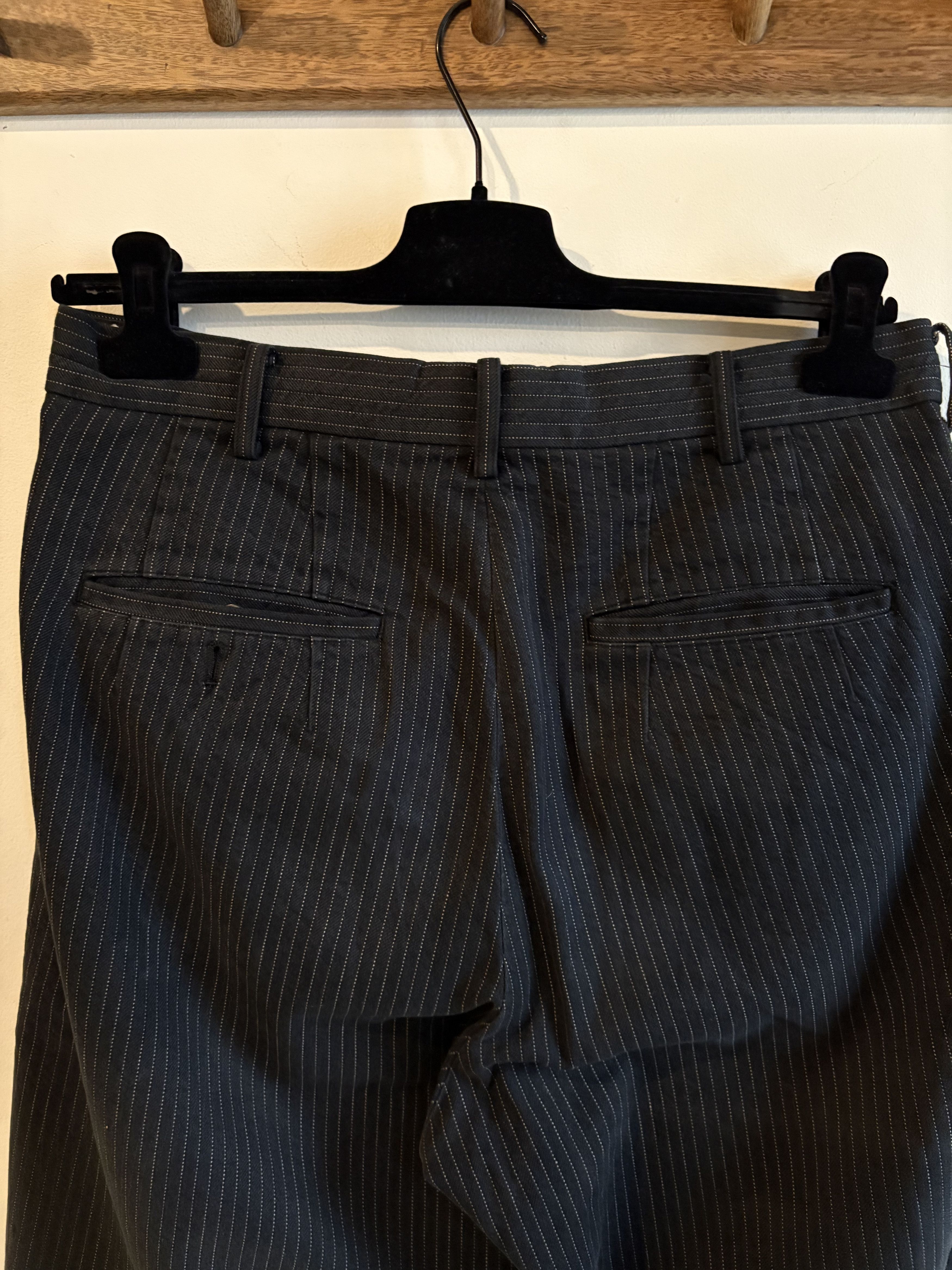 Yohji Yamamoto Yohji Yamamoto Pour Homme Pinstripe Jeans Size US 32 / EU 48 - 6 Thumbnail
