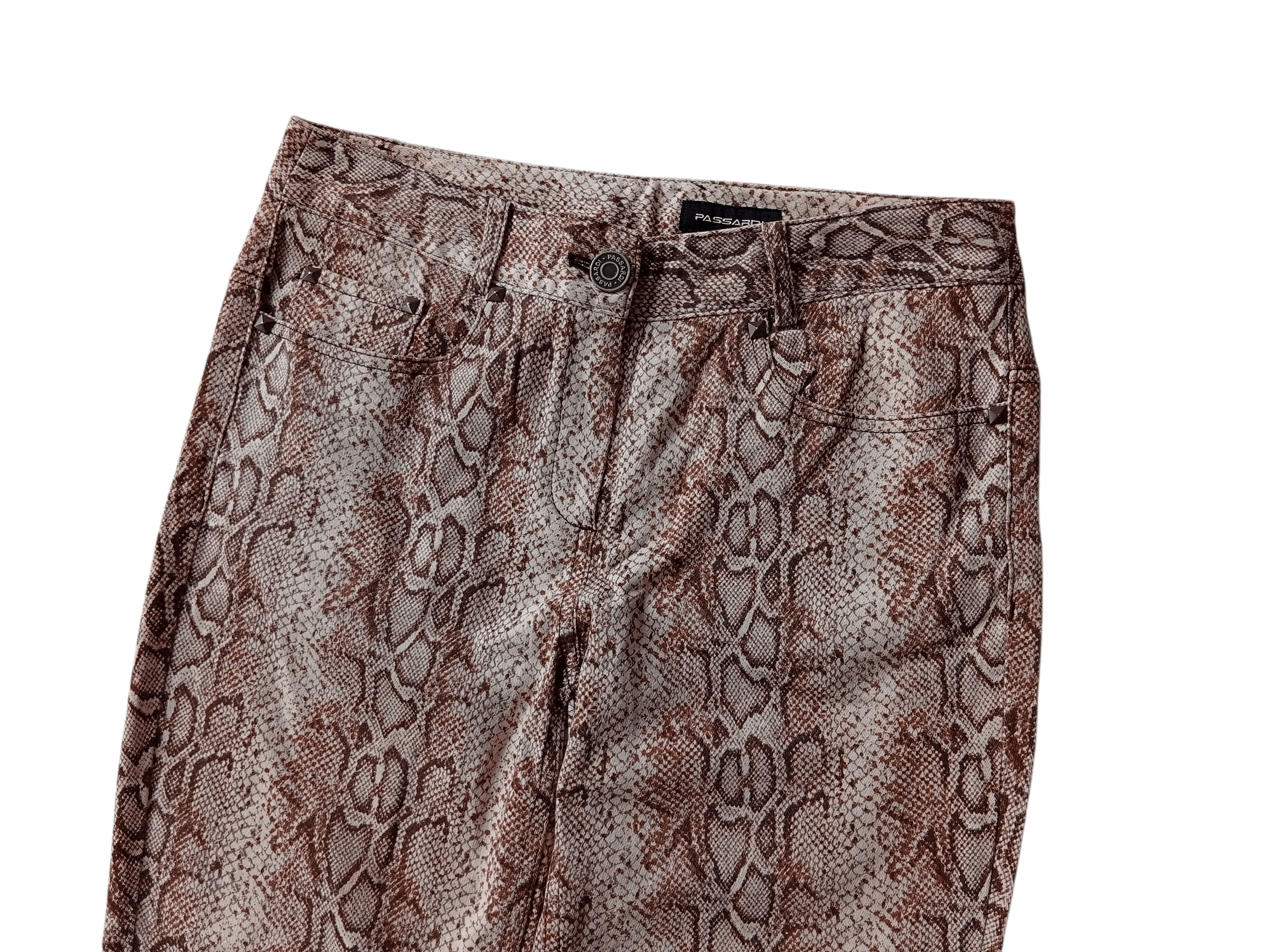 Japanese Brand Pasardi zip python snake skinny pants Size 28" / US 6 / IT 42 - 3 Thumbnail