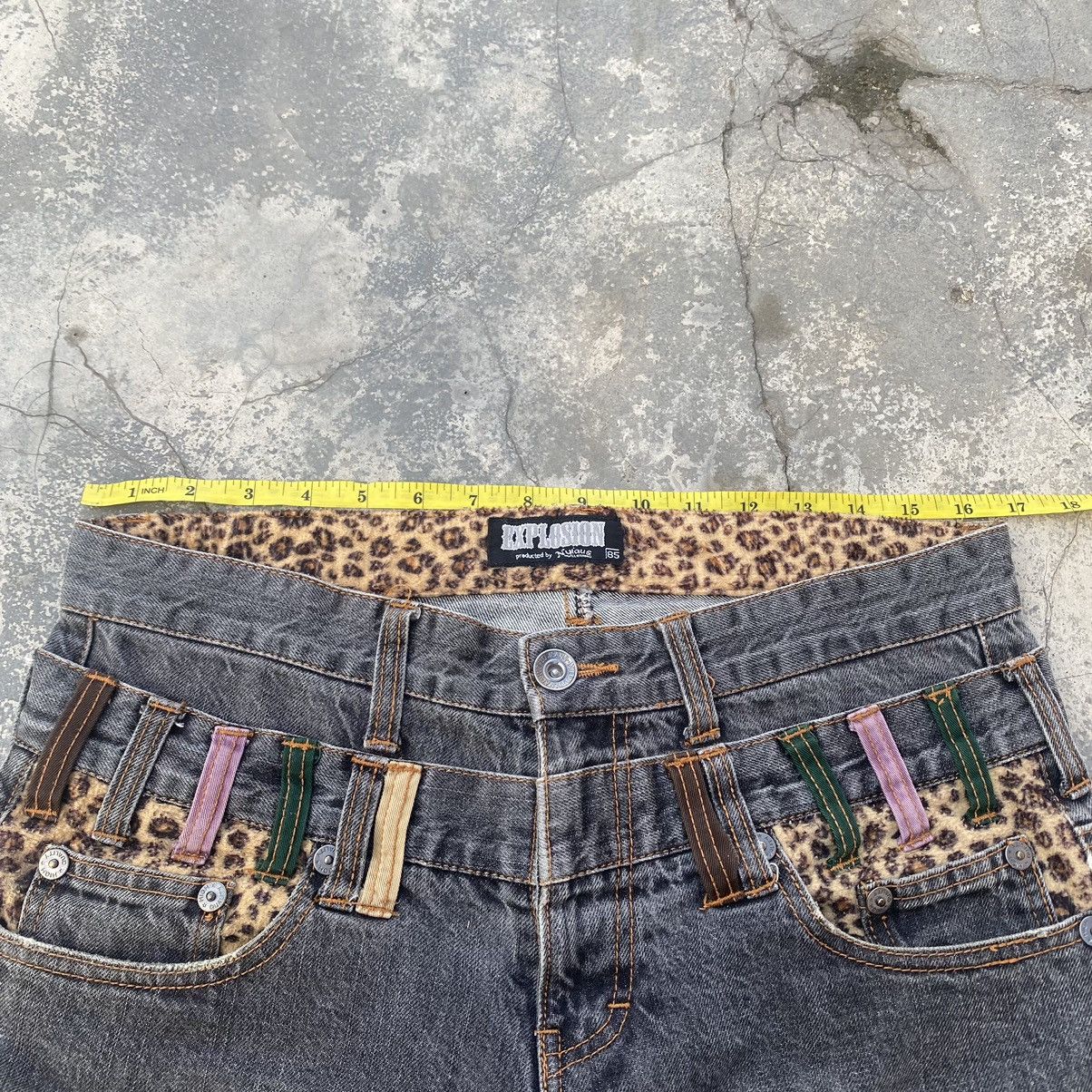 If Six Was Nine 🔥NYLAUS EXPLOSION🔥Leopard Double Waist Jeans Size US 33 - 12 Thumbnail