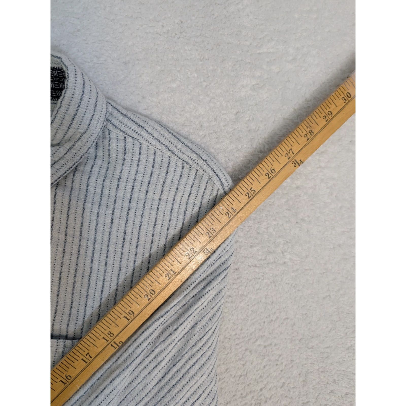 Carbon2Cobalt Carbon 2 Cobalt Shirt Mens M White Geometric Knit Textured Cotton Casual Shirt Size US M / EU 48-50 / 2 - 7 Thumbnail