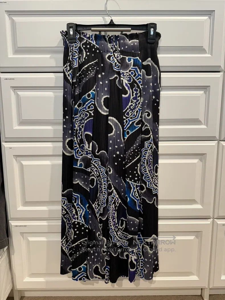 Issey Miyake Issey Miyake size:3 Black Peking Opera Mask Wide-Leg Pants Size 22" - 1 Thumbnail