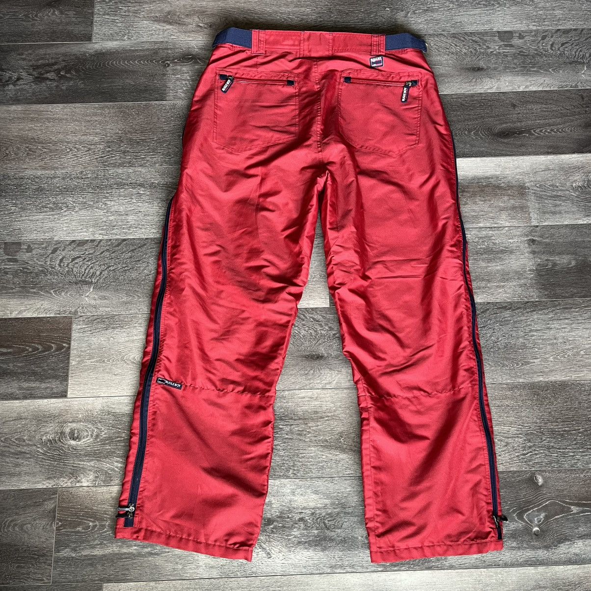 Bugle Boy Vintage 1990s Bugle Boy Ski Winter Snowboard Pants 38x30 Red Size US 38 / EU 54 - 1 Thumbnail
