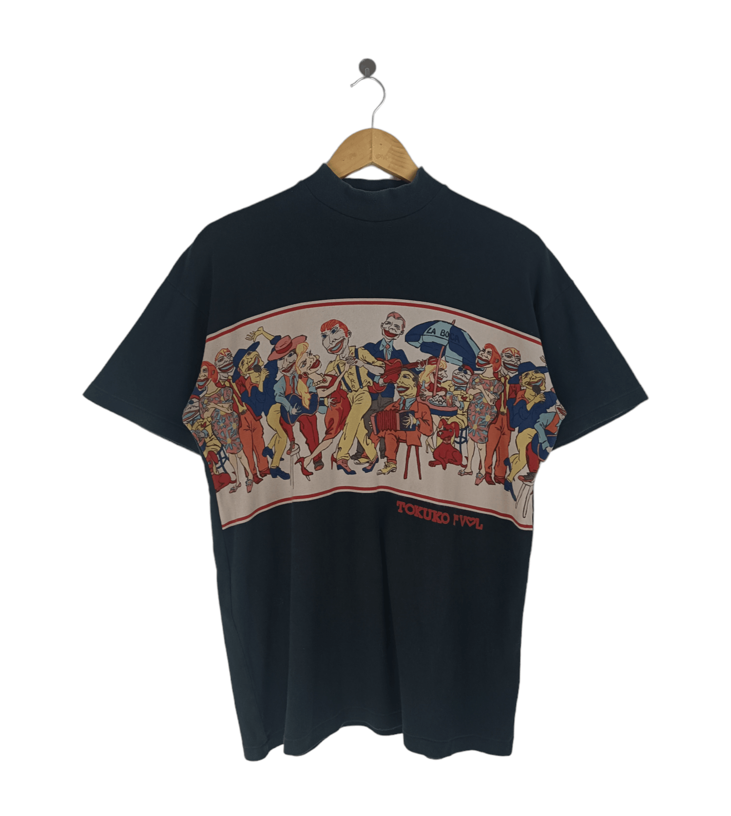 Japanese Brand VINTAGE 90'S TOKUKO IER VOL ART AOP RARE TEE PICASSO FRIDA Size US XL / EU 56 / 4 - 1 Thumbnail