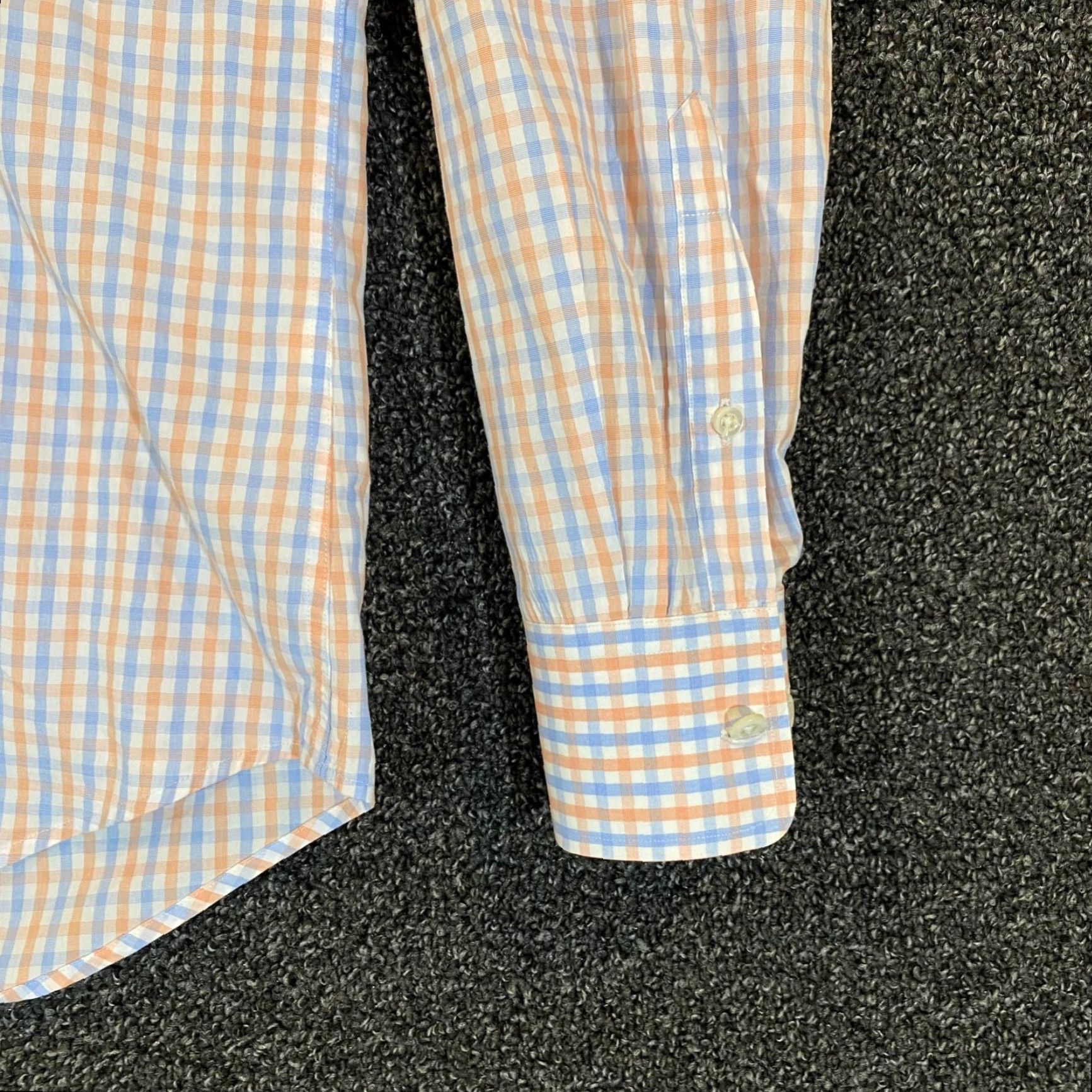 Vintage Twillory Shirt Mens 16 34/35 White Orange Blue Plaid Button Up Outdoors L/S Shirt Mens Regular Blue Plaid Outdoors L/S 16 34/35 Men Rust? Size US L / EU 52-54 / 3 - 5 Thumbnail