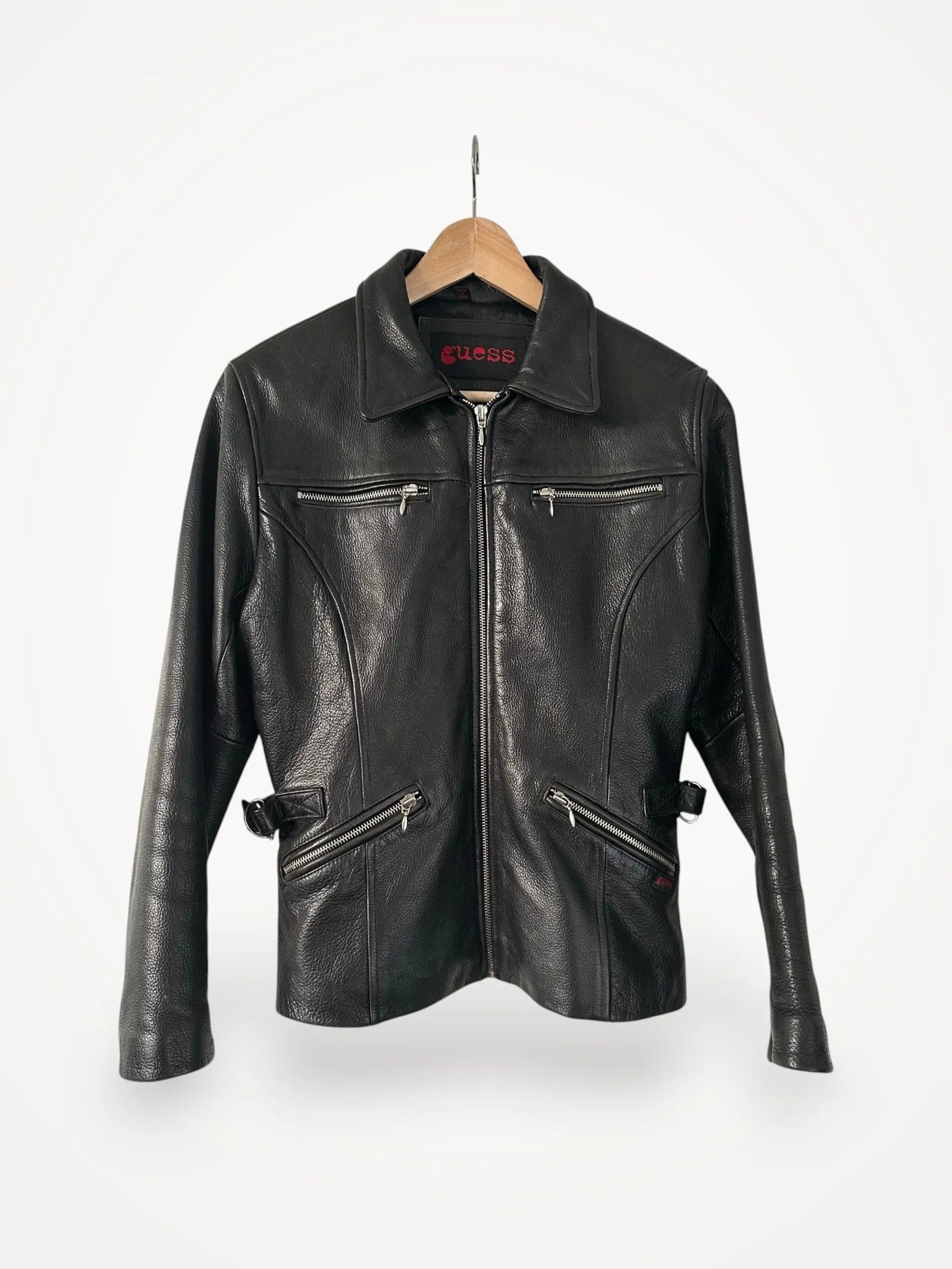 Guess Guess Leather Jacket Size S / US 4 / IT 40 - 1 Thumbnail