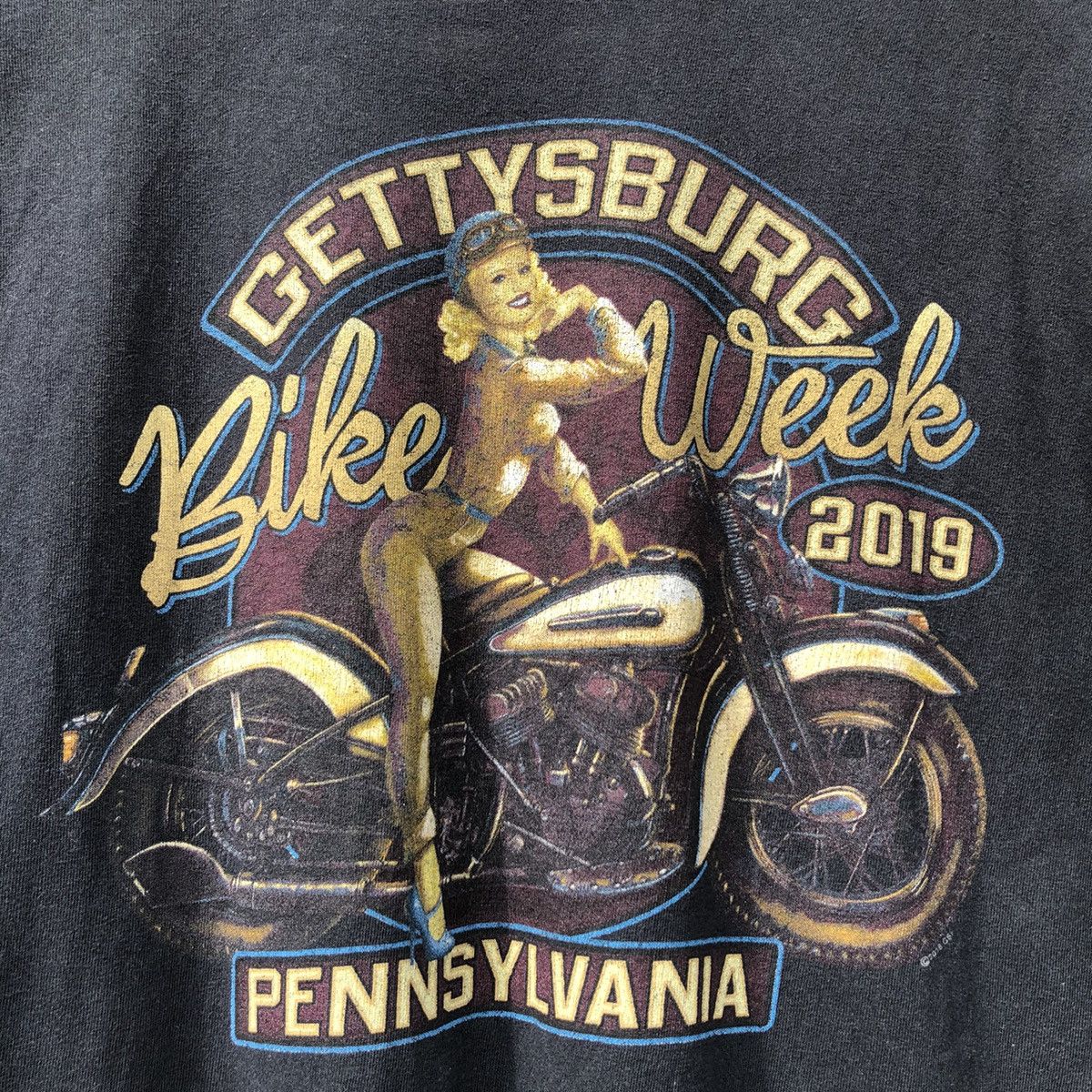 Vintage 🔥Steals🔥 Vintage y2k Faded Bike Week Gettysburg Pennsylvania Size US XL / EU 56 / 4 - 2 Thumbnail