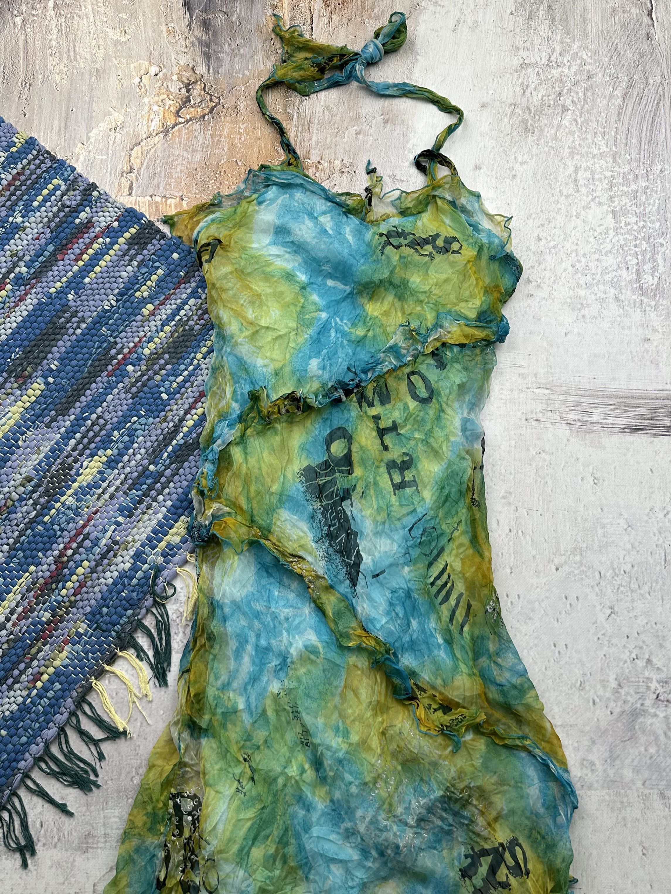 Japanese Brand Vintage Asymmetry Maxi Dress A252(327) Size M / US 6-8 / IT 42-44 - 2 Thumbnail