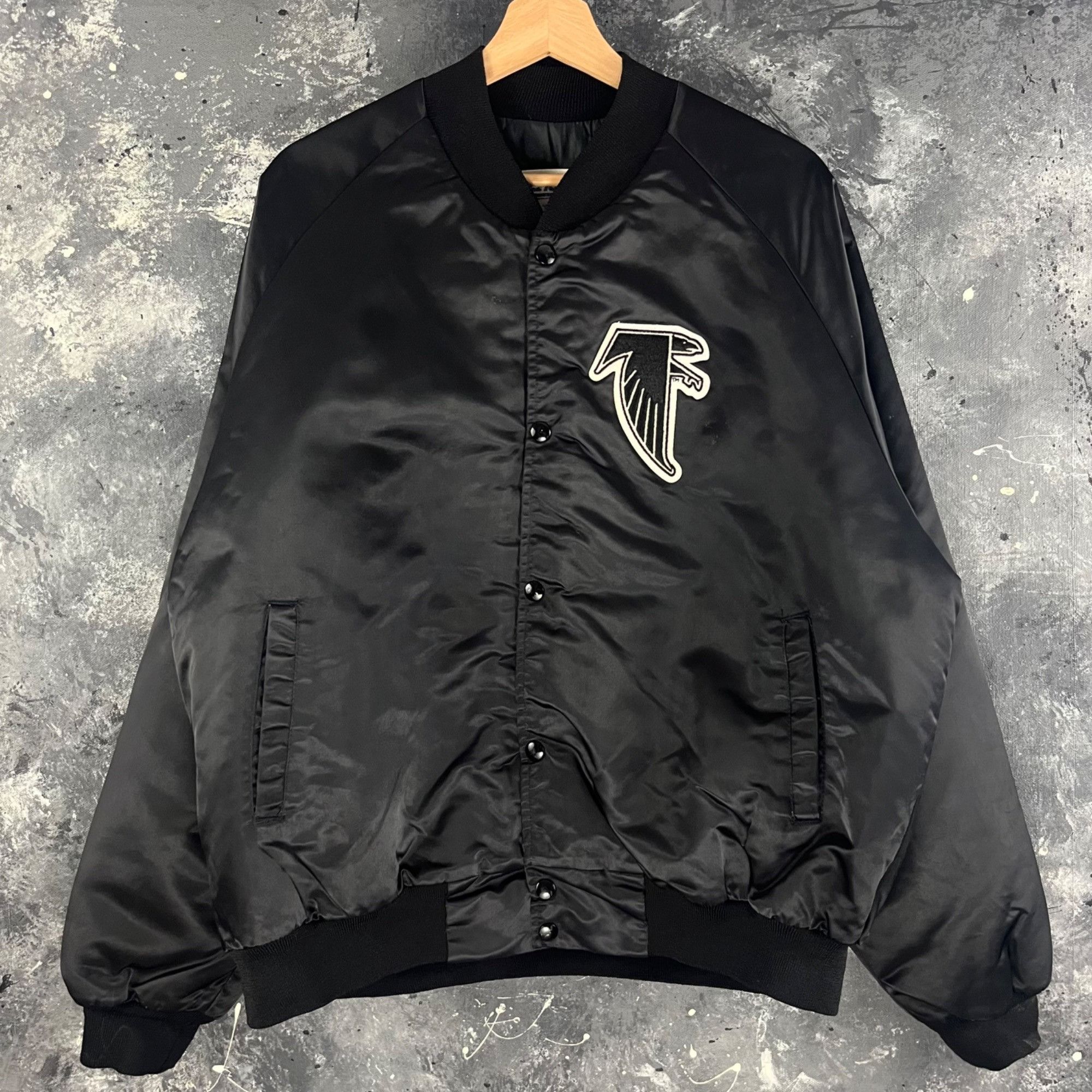 image of Chalk Line x Nfl Vintage 90’S Atlanta Falcons Jacket in Black, Men's (Size XL)