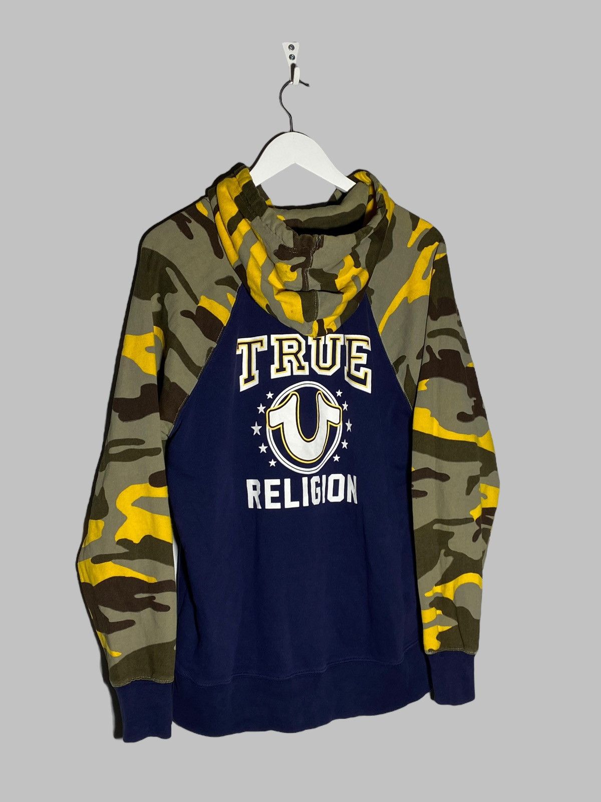 True Religion × Vintage Y2k True Religion Camouflage Hoodie Japanese Streetwear Size US L / EU 52-54 / 3 - 1 Thumbnail