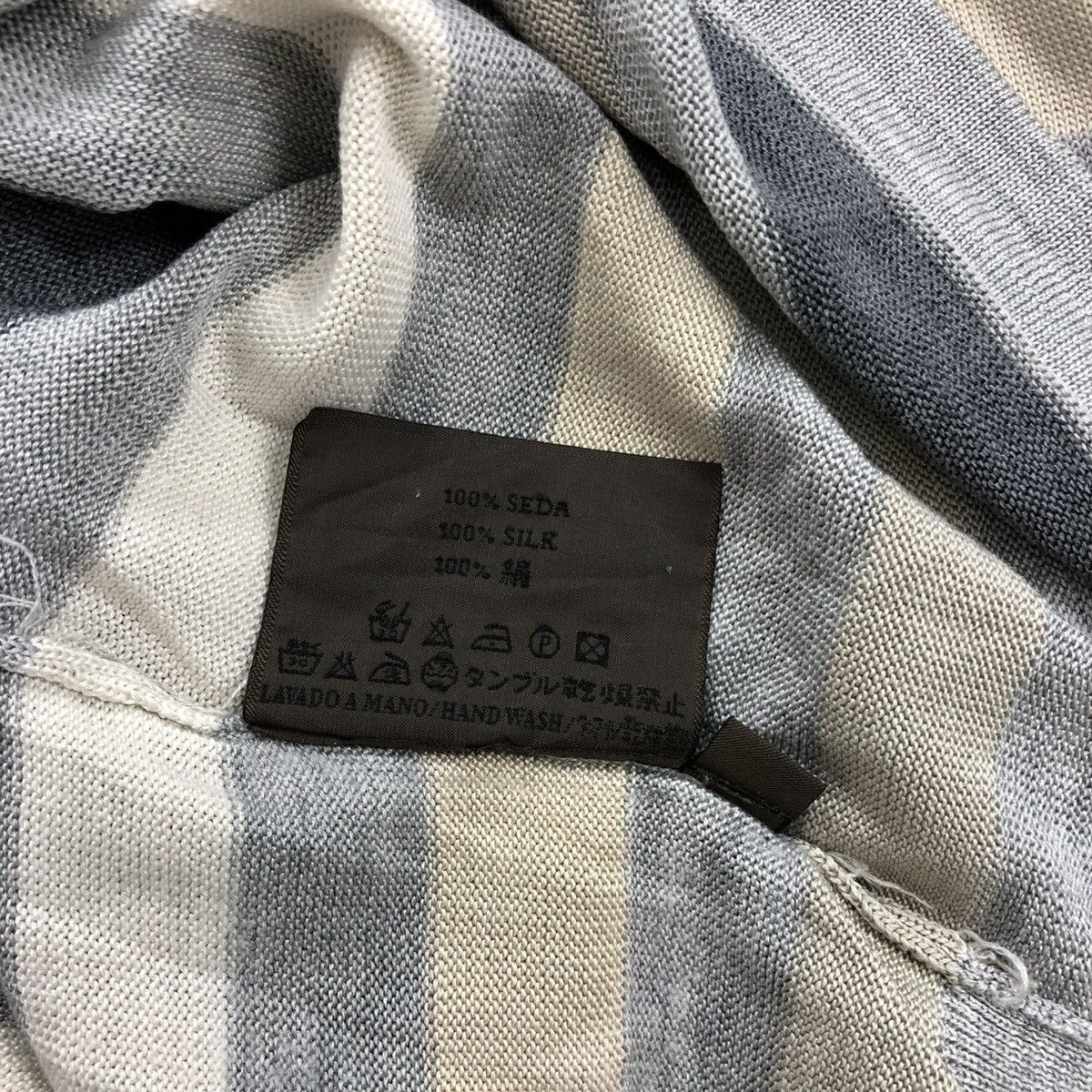 Loewe 🇮🇹 1990s Loewe 3D Striped Multicolor Longsleeve Tee Size US M / EU 48-50 / 2 - 7 Thumbnail