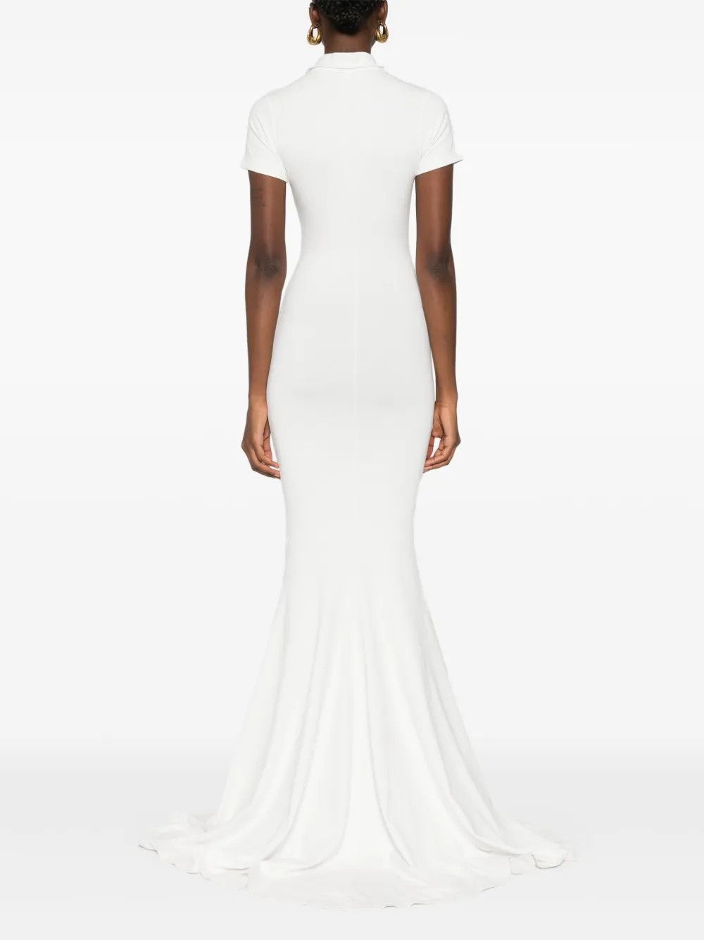 Balenciaga o1y0625 Maxi Dress in White Size S / US 4 / IT 40 - 4 Thumbnail
