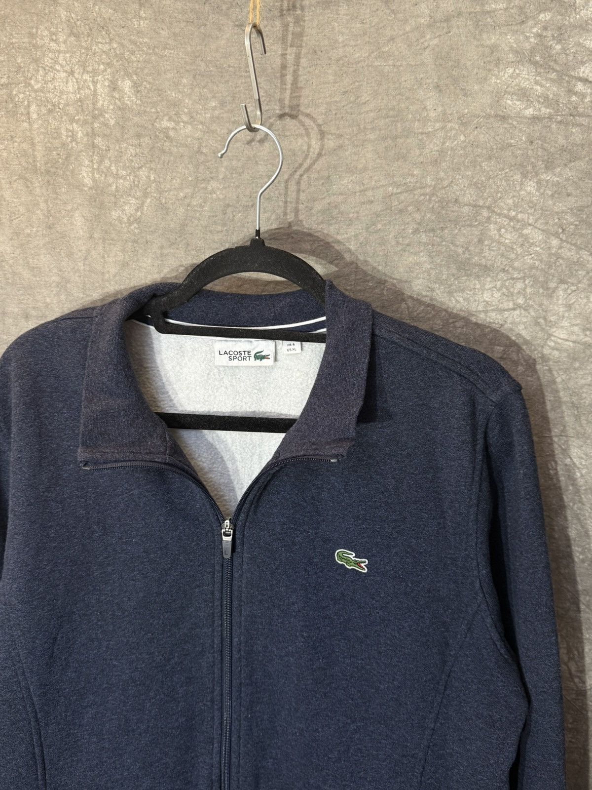 Lacoste × Vintage Lacoste Zip Up Hoodie Y2K Luxury Vintage Size US XL / EU 56 / 4 - 2 Thumbnail