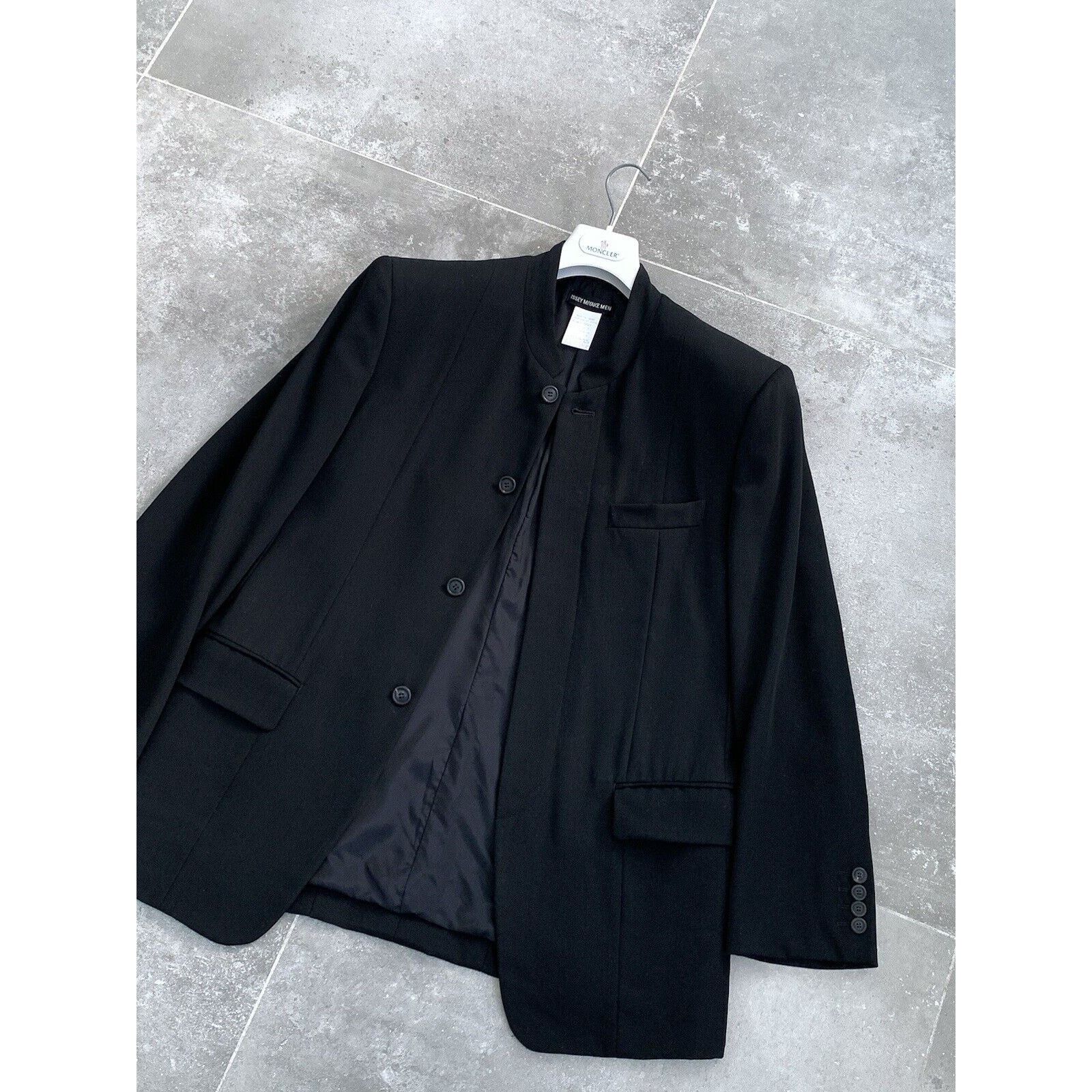 Issey Miyake × Japanese Brand × Vintage Men's ISSEY MIYAKE Wool Jacket 90s Coat Blazer SZ S EU 46-48 Size 48R - 6 Thumbnail