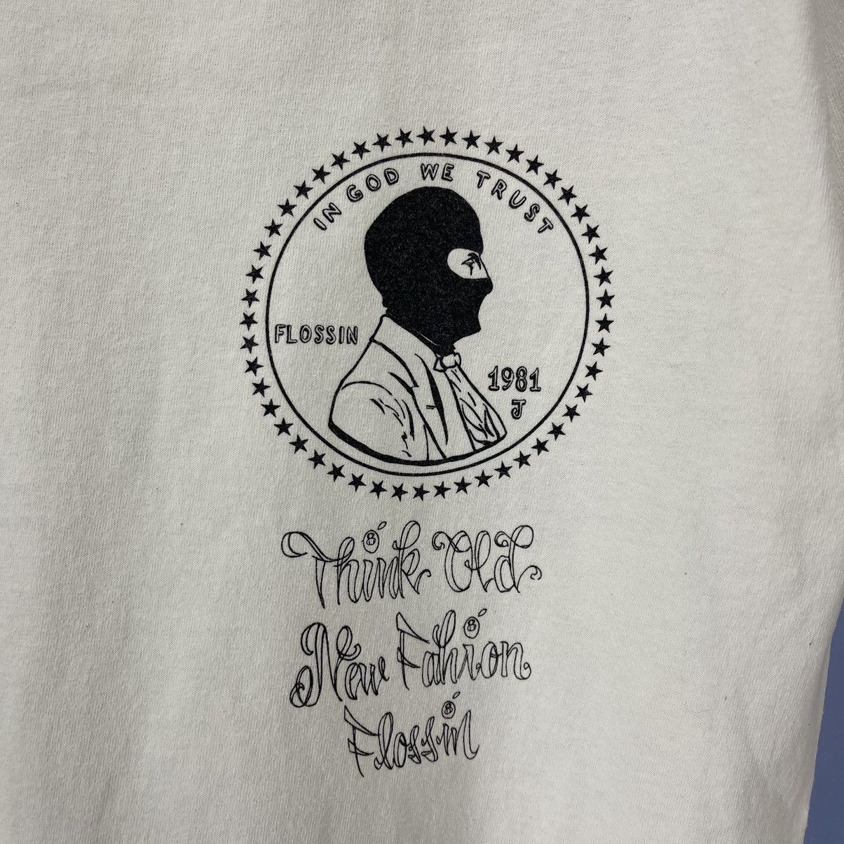 Other FLOSSIN In God We Trust Crew Neck T Shirt #1756/07 Size US M / EU 48-50 / 2 - 5 Thumbnail