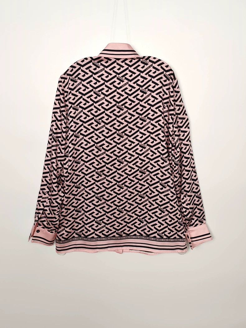 Versace Versace A silk shirt full of prints Size M / US 6-8 / IT 42-44 - 2 Thumbnail