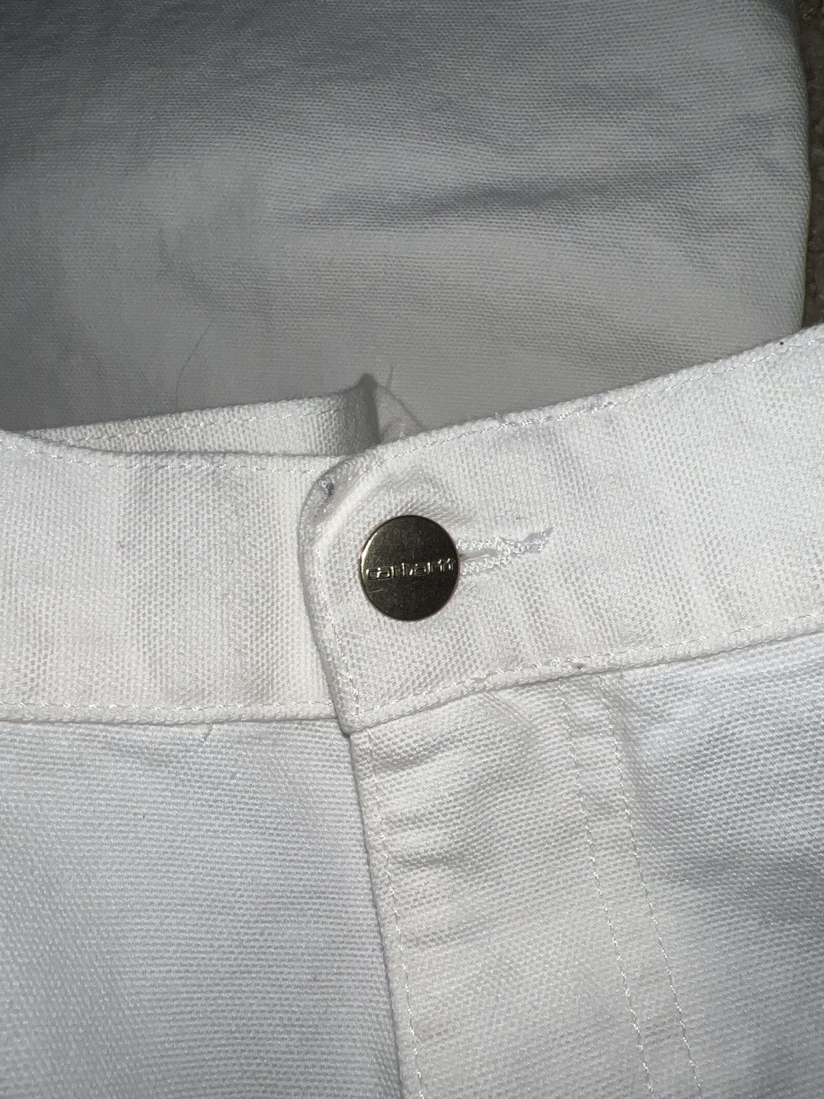 Carhartt Wip Carhartt WIP White Canvas Work Pants Size US 38 / EU 54 - 6 Thumbnail