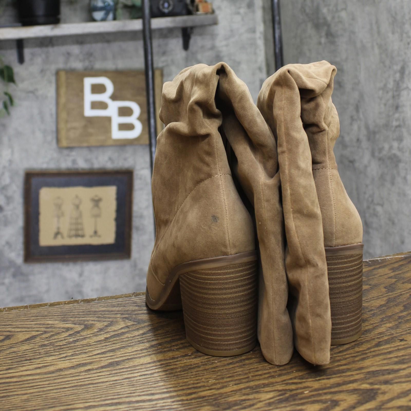 Other Nwt Universal Thread Dress Boots 88098585 Taupe Brown 11m Size US 11 / IT 41 - 5 Thumbnail