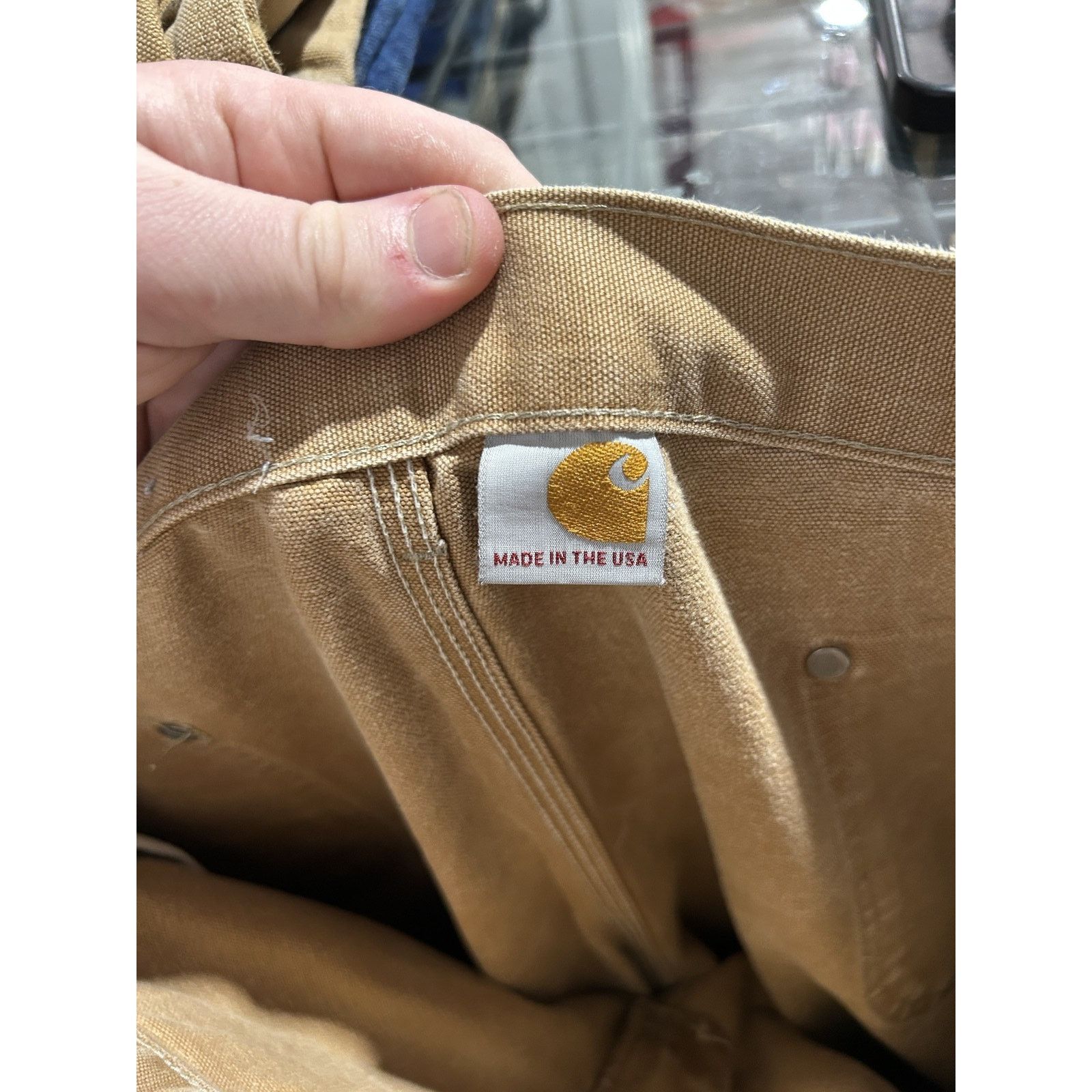Carhartt CARHARTT KHAKI FADED DOUBLE KNEE SIZE 40 MADE IN USA Size US 40 / EU 56 - 5 Thumbnail