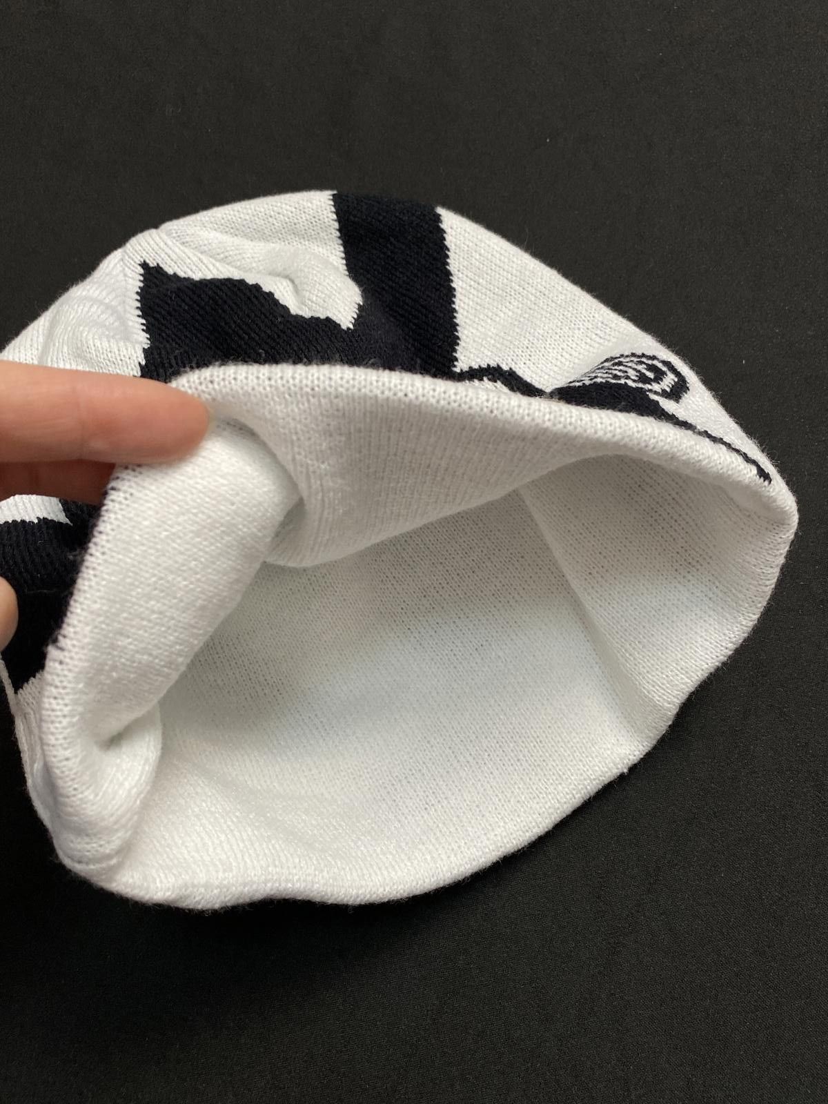 Huf Rare HUF Worldwide H Star Skull White No Cuff Beanie Hats OS Size ONE SIZE - 5 Thumbnail