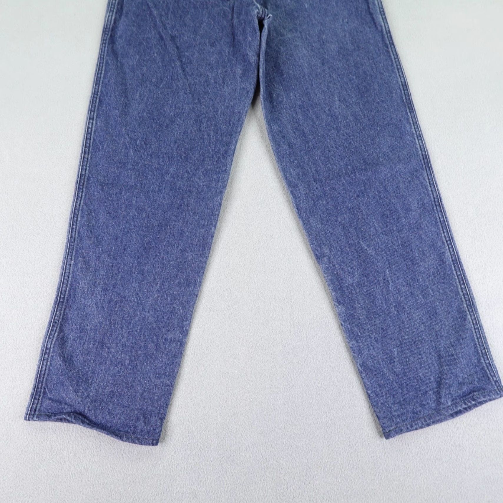 Vintage VINTAGE Blaze Jeans Womens 8 Blue Denim 9/28 High Waist Cowboy Southwestern Western Regular Straight Pockets Button Zip Size 24" / US 00 / IT 34 - 7 Thumbnail