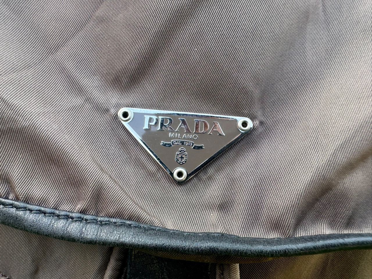 Prada Authentic Prada Tessuto Nylon Double Pocket Drawstring Size ONE SIZE - 12 Thumbnail