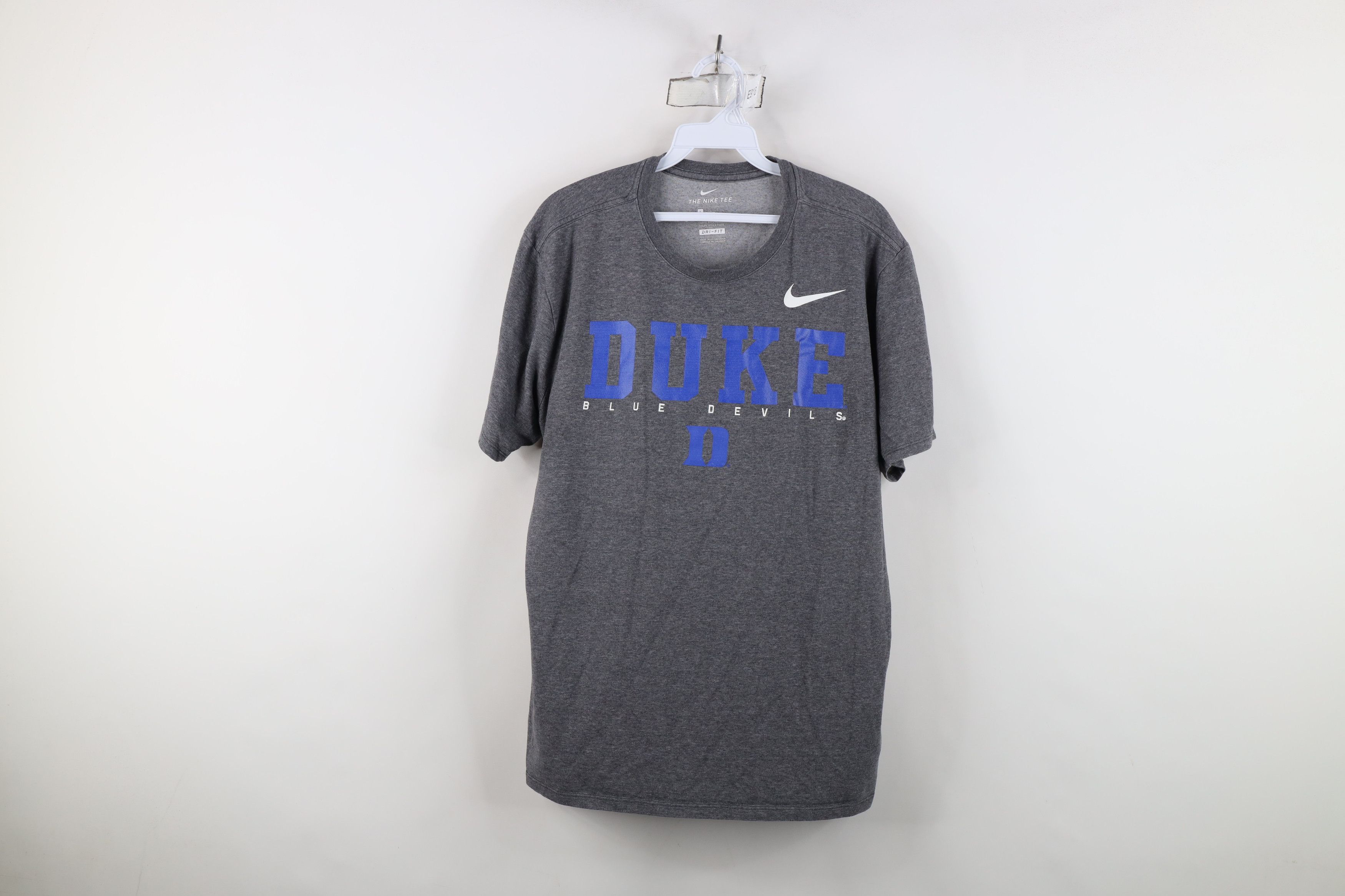 Nike Nike Cut Spell Out Duke University Blue Devils T-Shirt Gray Size US L / EU 52-54 / 3 - 1 Thumbnail