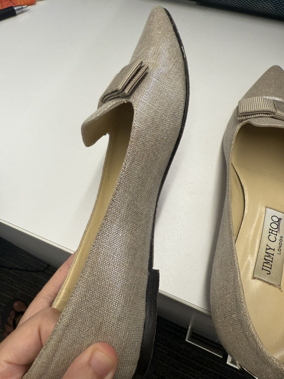 Jimmy Choo Jimmy choo women flat with bow Size US 7 / IT 37 - 12 Thumbnail