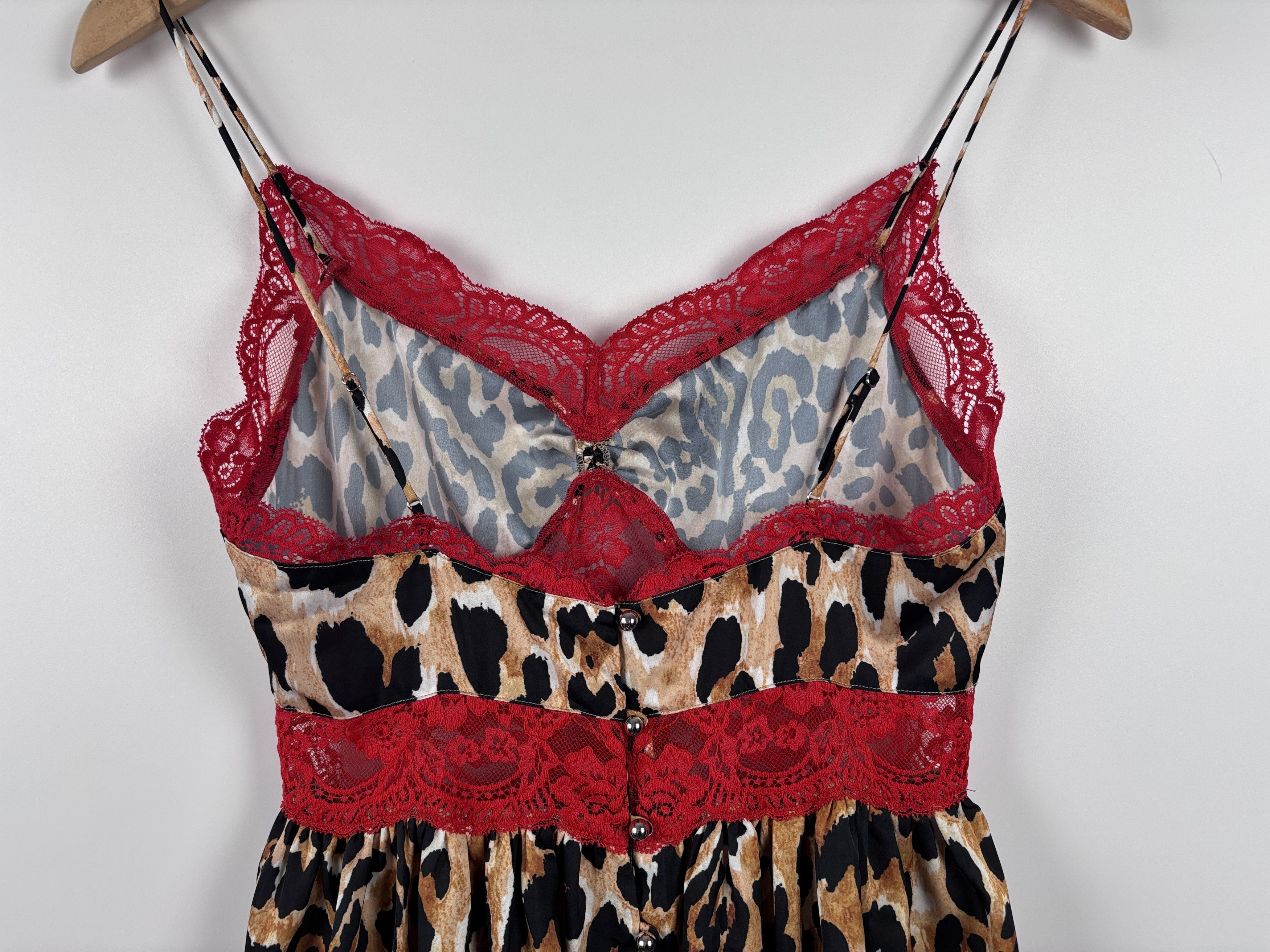 H&M × Paco Rabanne Paco Rabanne x H&M Leopard Mini Lace Dress Multicolor XS Size XS / US 0-2 / IT 36-38 - 7 Thumbnail
